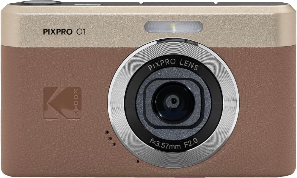 Kodak Pixpro C1 - Fotocamera Digitale Ultra Compatta, Marrone - immagine 1