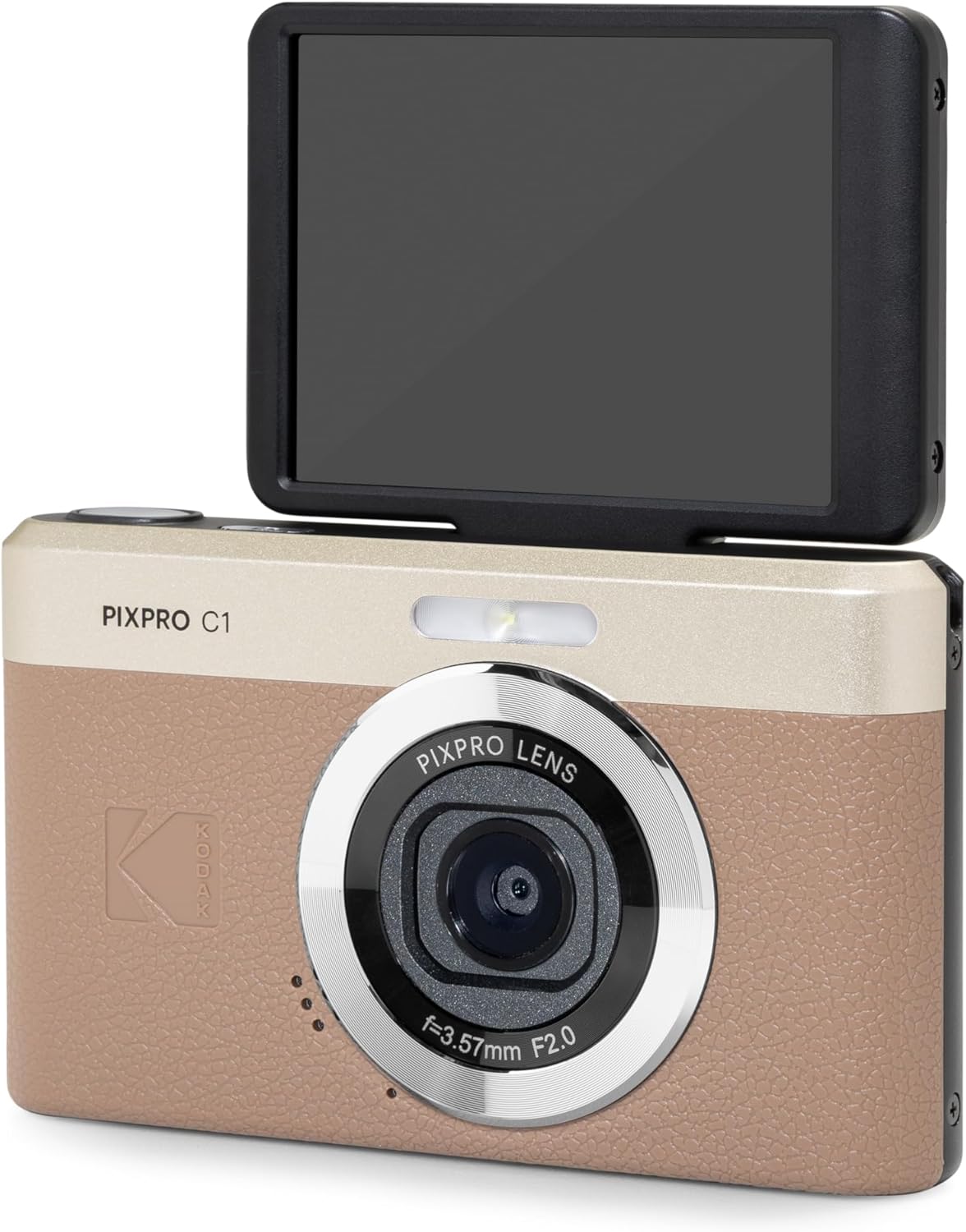 Kodak Pixpro C1 - Fotocamera Digitale Ultra Compatta, Marrone - immagine 2