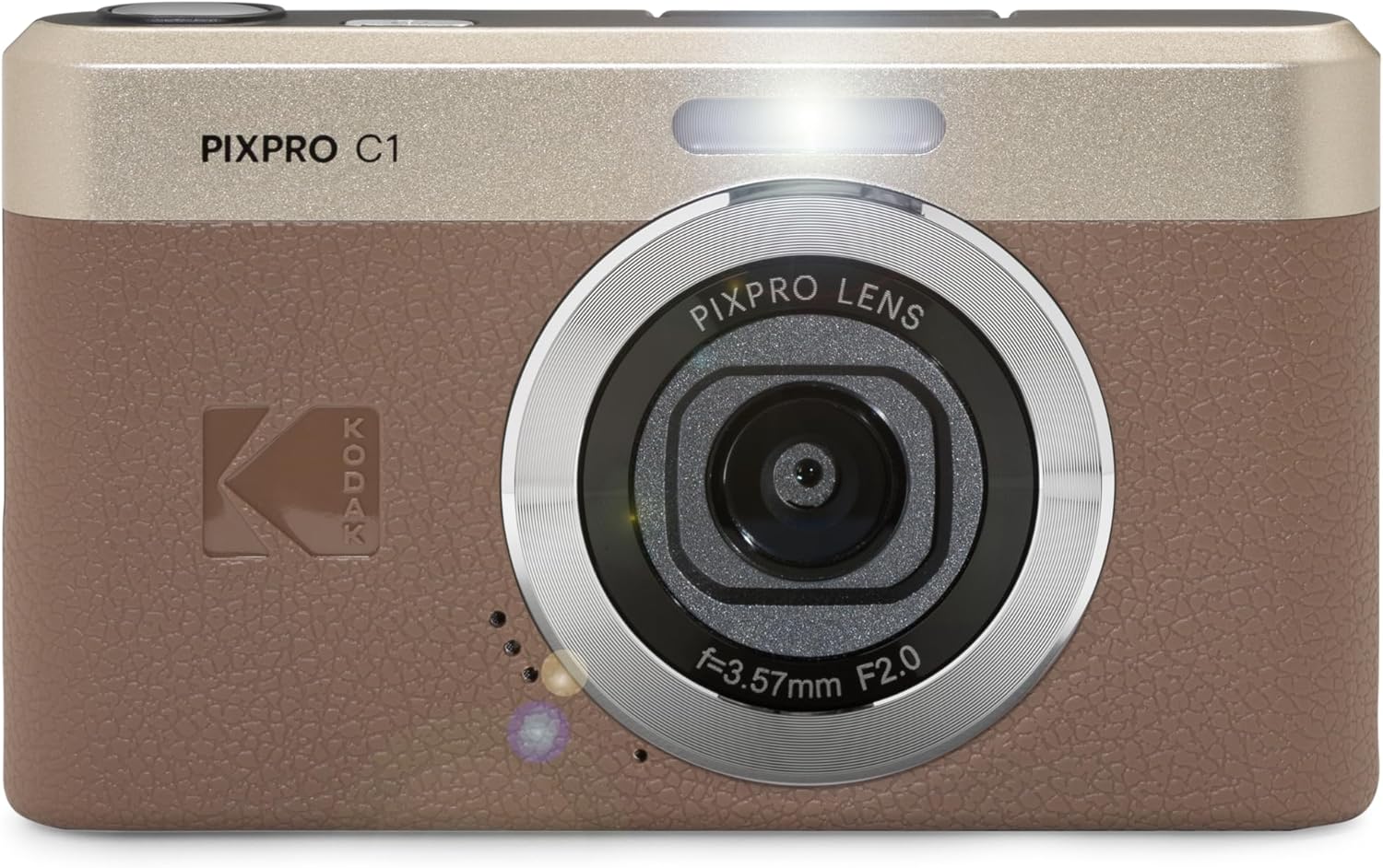 Kodak Pixpro C1 - Fotocamera Digitale Ultra Compatta, Marrone - immagine 6