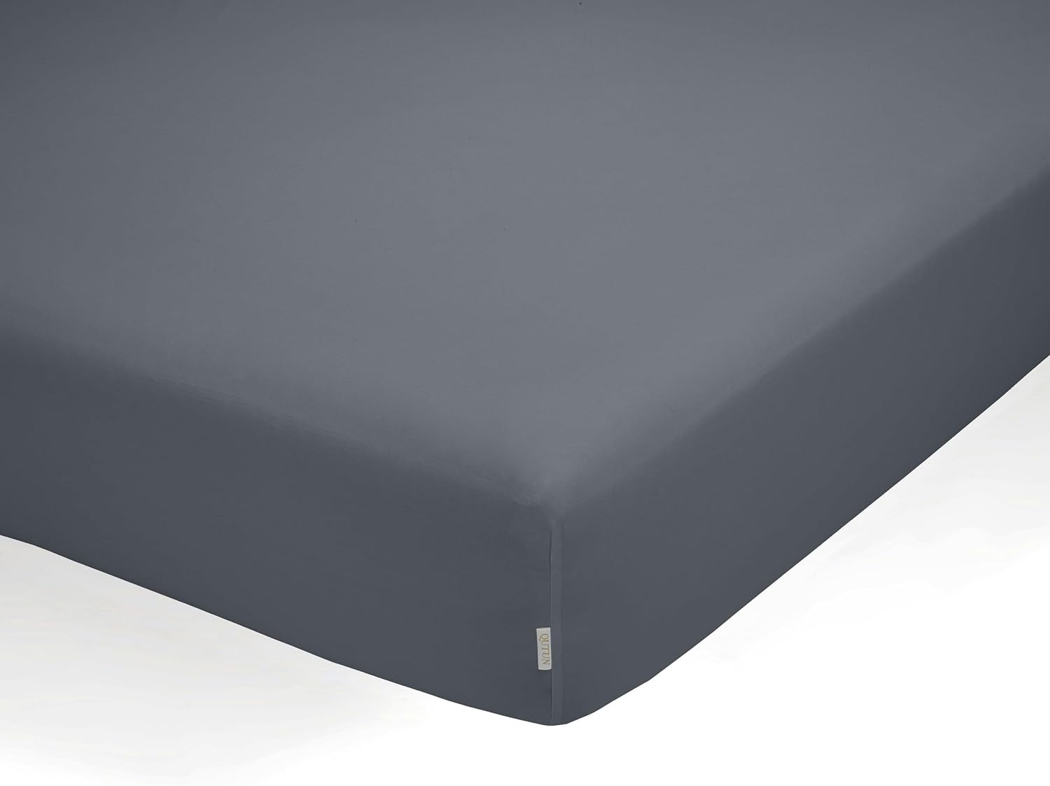 Sábana bajera ajustable de algodón orgánico color ceniza. Cama de 160 cm. - immagine 1