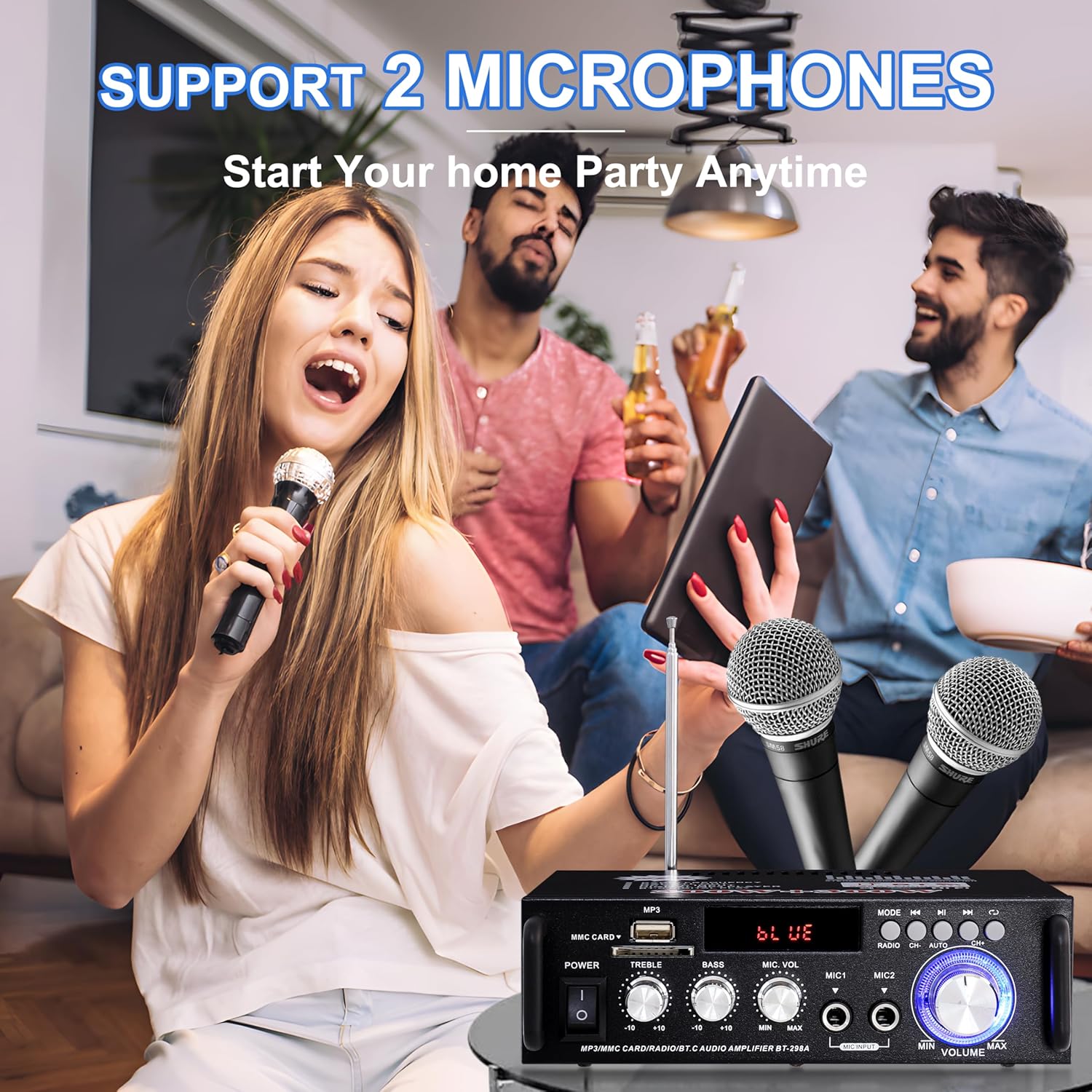 Amplificatore HiFi Audio Stereo BT 600W per Auto o Casa - immagine 5