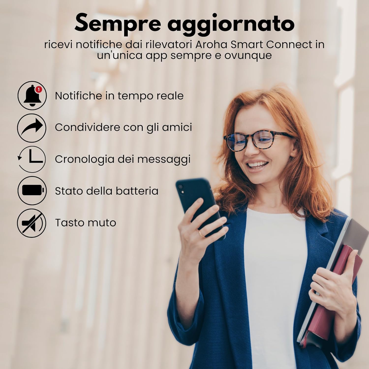 Aroha Smart Connect Rilevatore di Fumo WiFi - 2 Pezzi - immagine 3