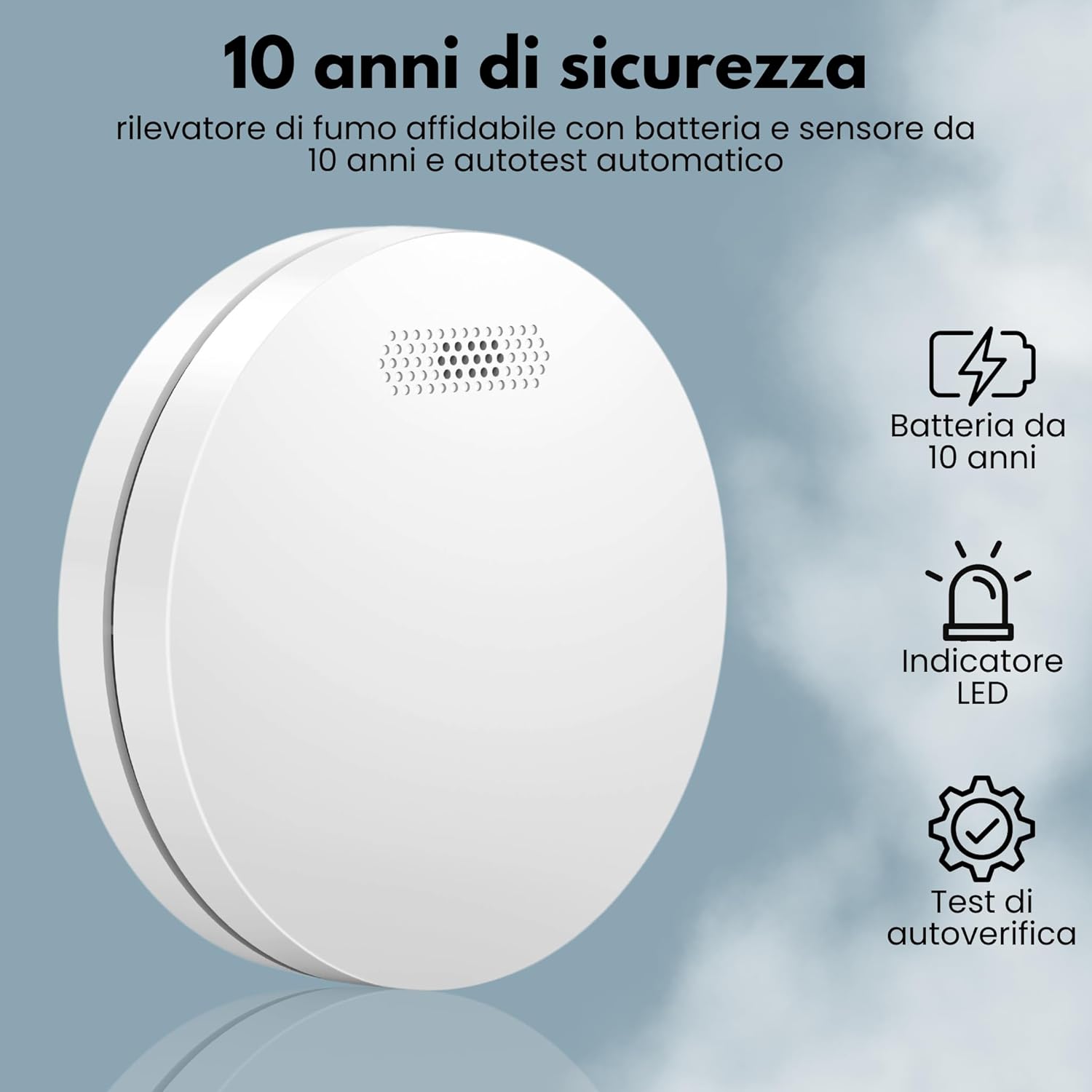 Aroha Smart Connect Rilevatore di Fumo WiFi - 2 Pezzi - immagine 4