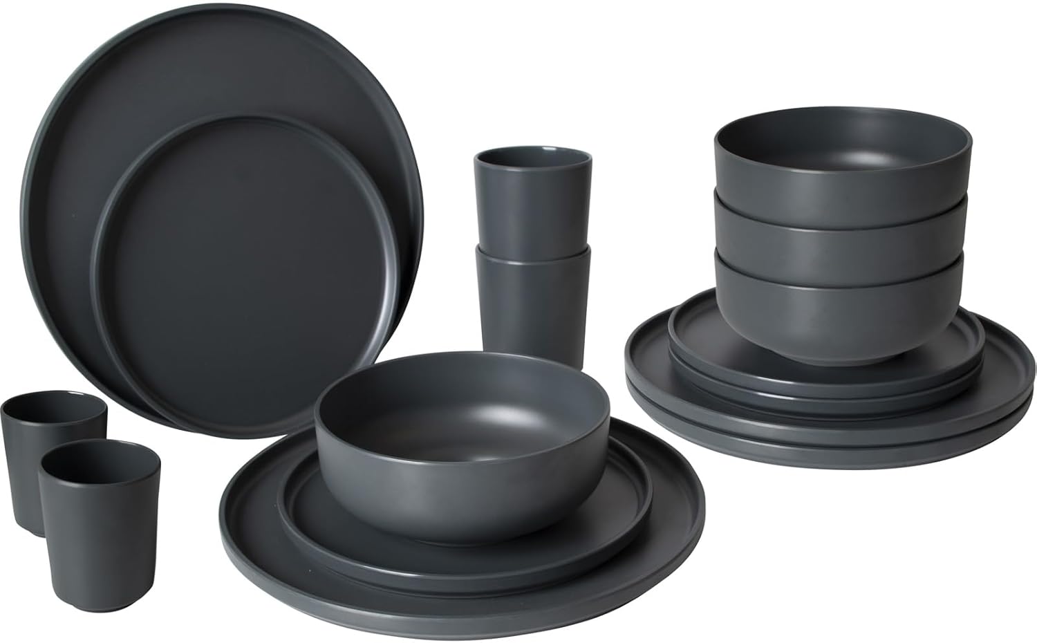 Bo-Camp Industrial - Servies - Patom - 100% Melamine - 16-Delig Servies - immagine 1