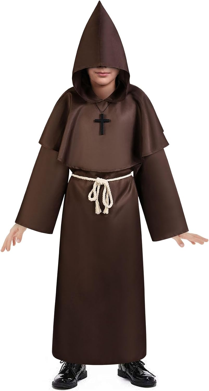 Costume da Monaco Bambino Medievale Halloween - immagine 1