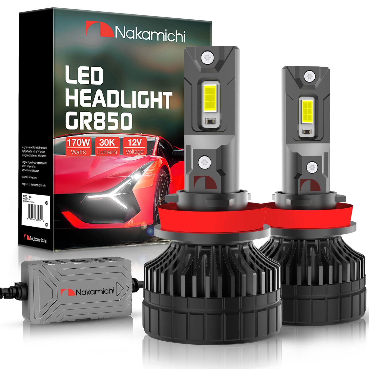 Nakamichi GR850 Serie Lampadine LED H11 (H8 H9), 2pz