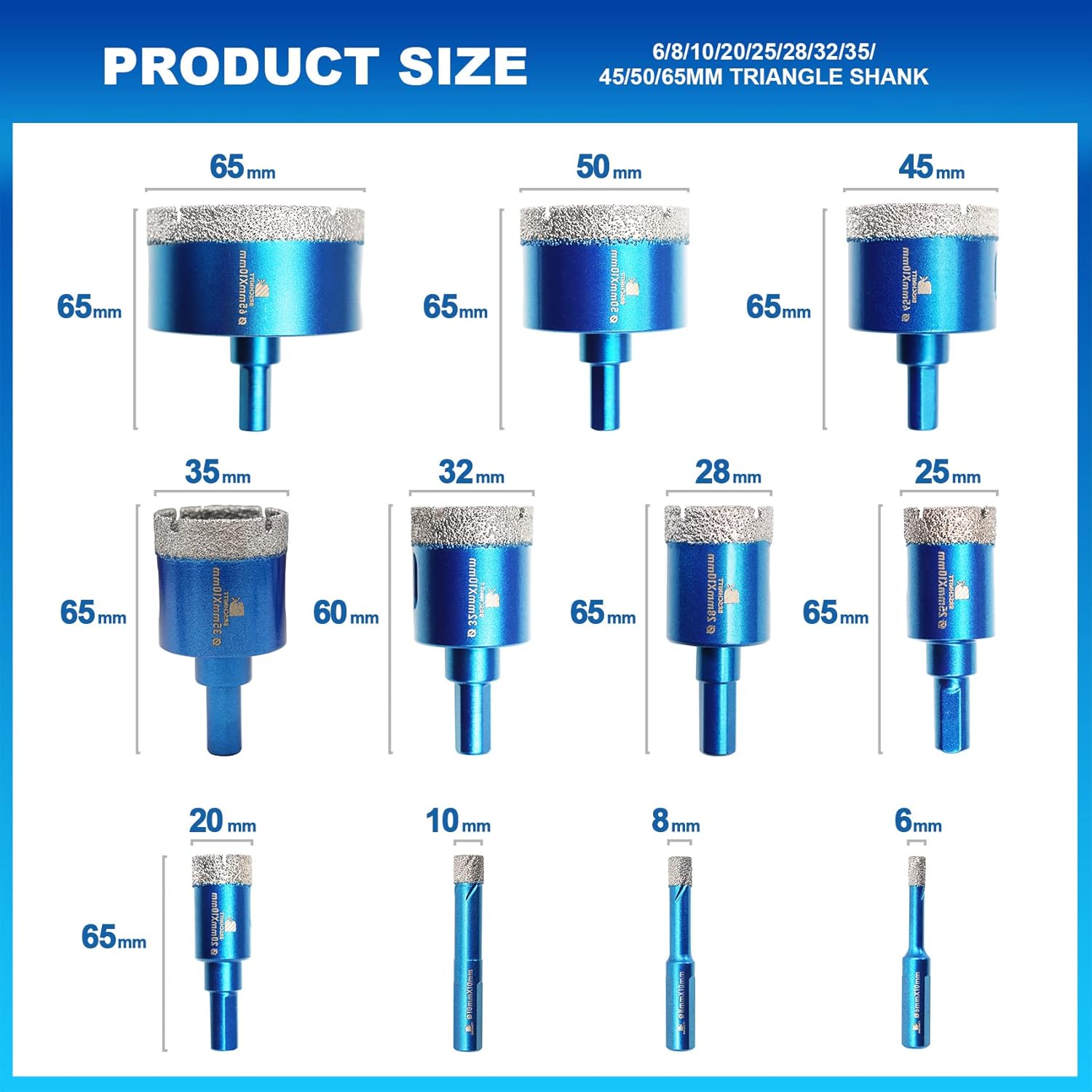 Brschnitt Punta per Trapano Diamantata Set - immagine 2