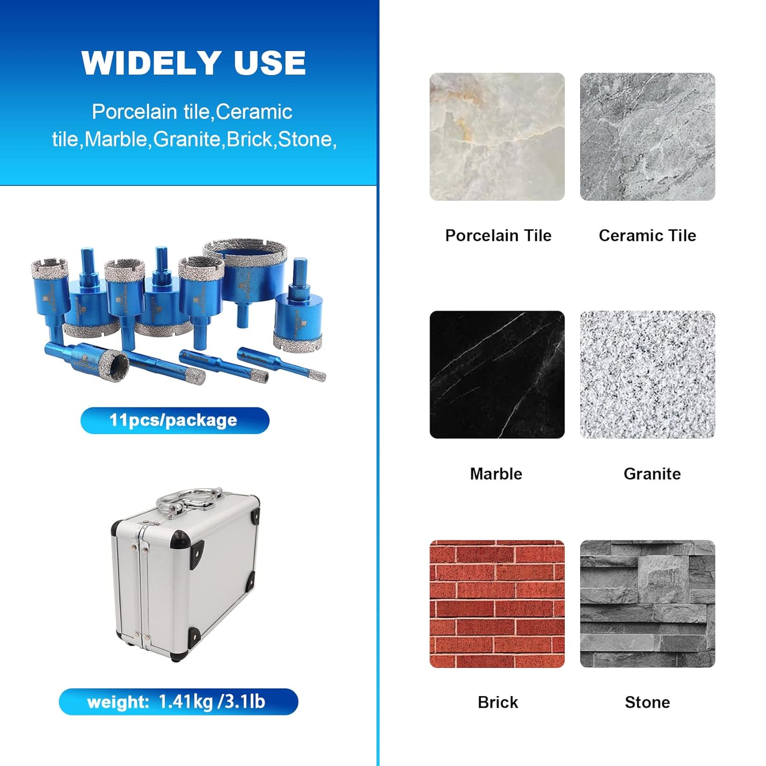 Brschnitt Punta per Trapano Diamantata Set - immagine 3