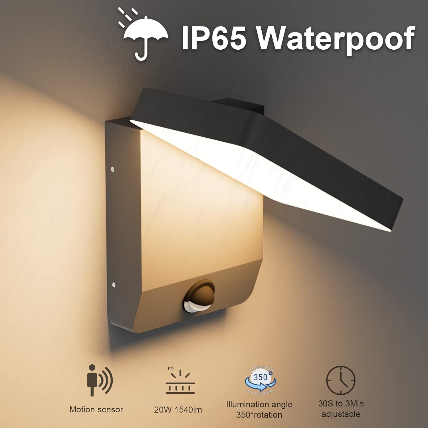 K-bright Applique LED Esterno con Sensore di Movimento - immagine 5