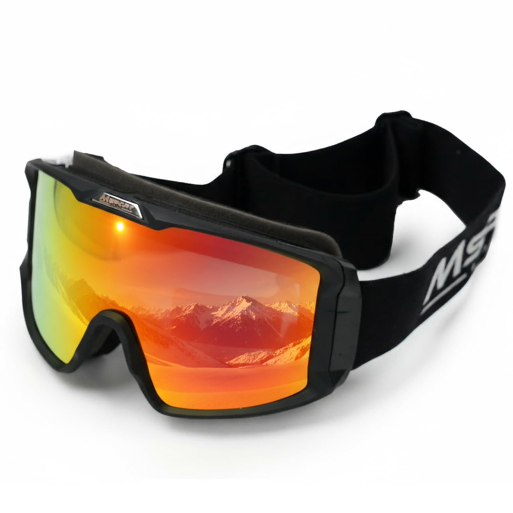 Msport Maschera da Sci e Snowboard REVO HD Vision – Antiappannamento, Protezione UV400, Compatibile con Occhiali da Vista