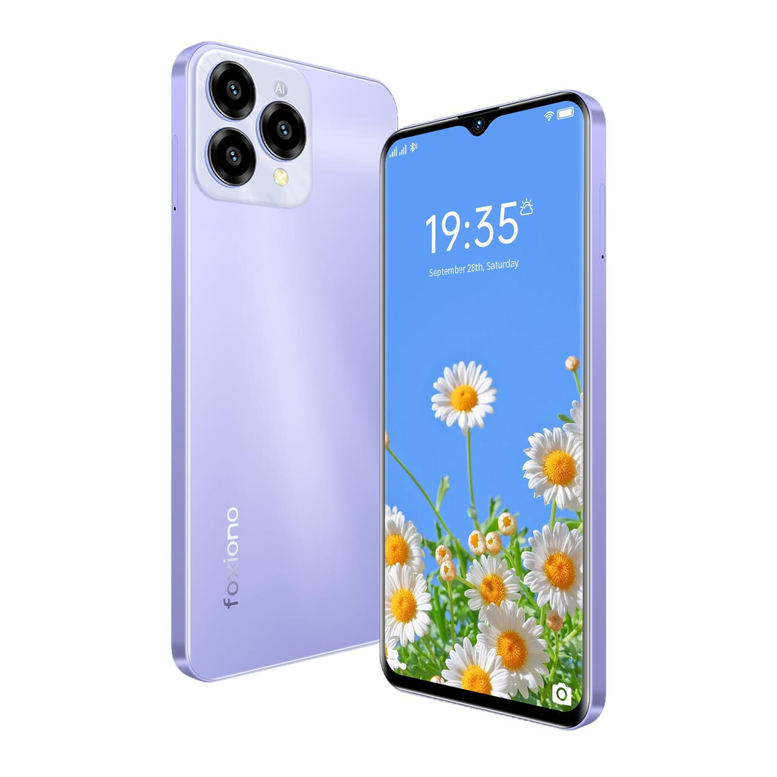 Sblocca telefono Android, supporto 4G LTE , schermo di visualizzazione 6,52 ", 4RAM + 64GROM / TF256GB, fotocamera zoom digitale 13MP, Android 11.0 ，Chip ad alta velocità a otto core (9, purple)