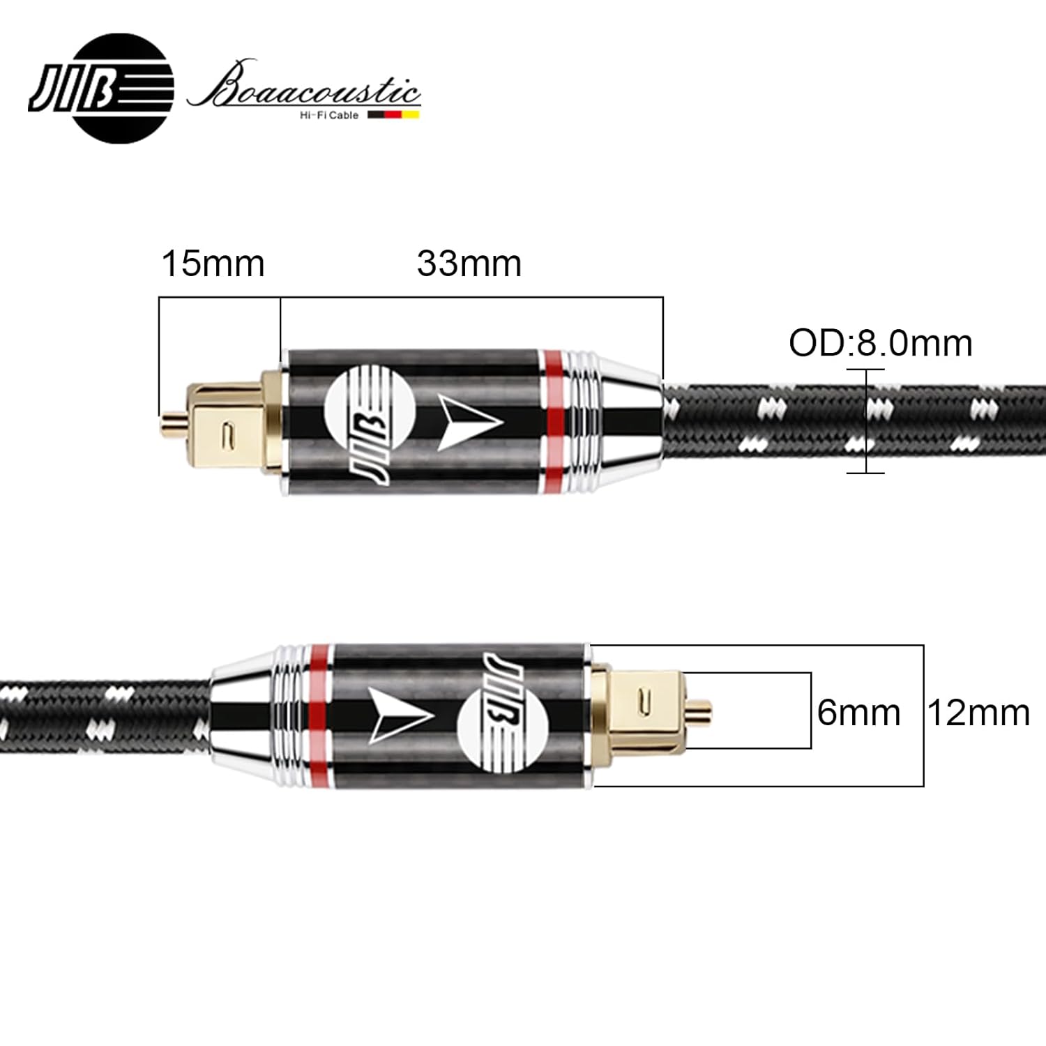 Boaacoustic JIB Cavo Toslink Audio Ottico 1.5m - immagine 2