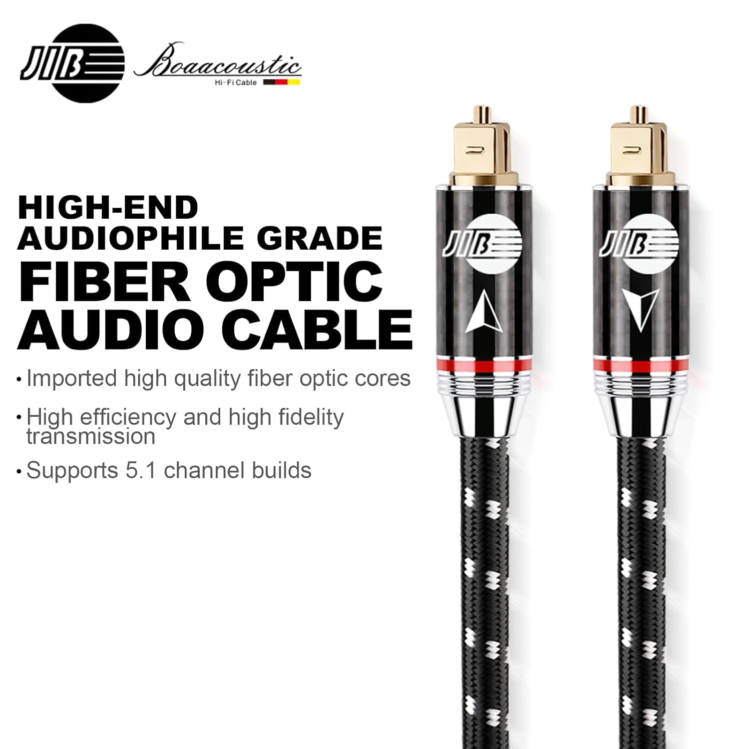 Boaacoustic JIB Cavo Toslink Audio Ottico 1.5m - immagine 5