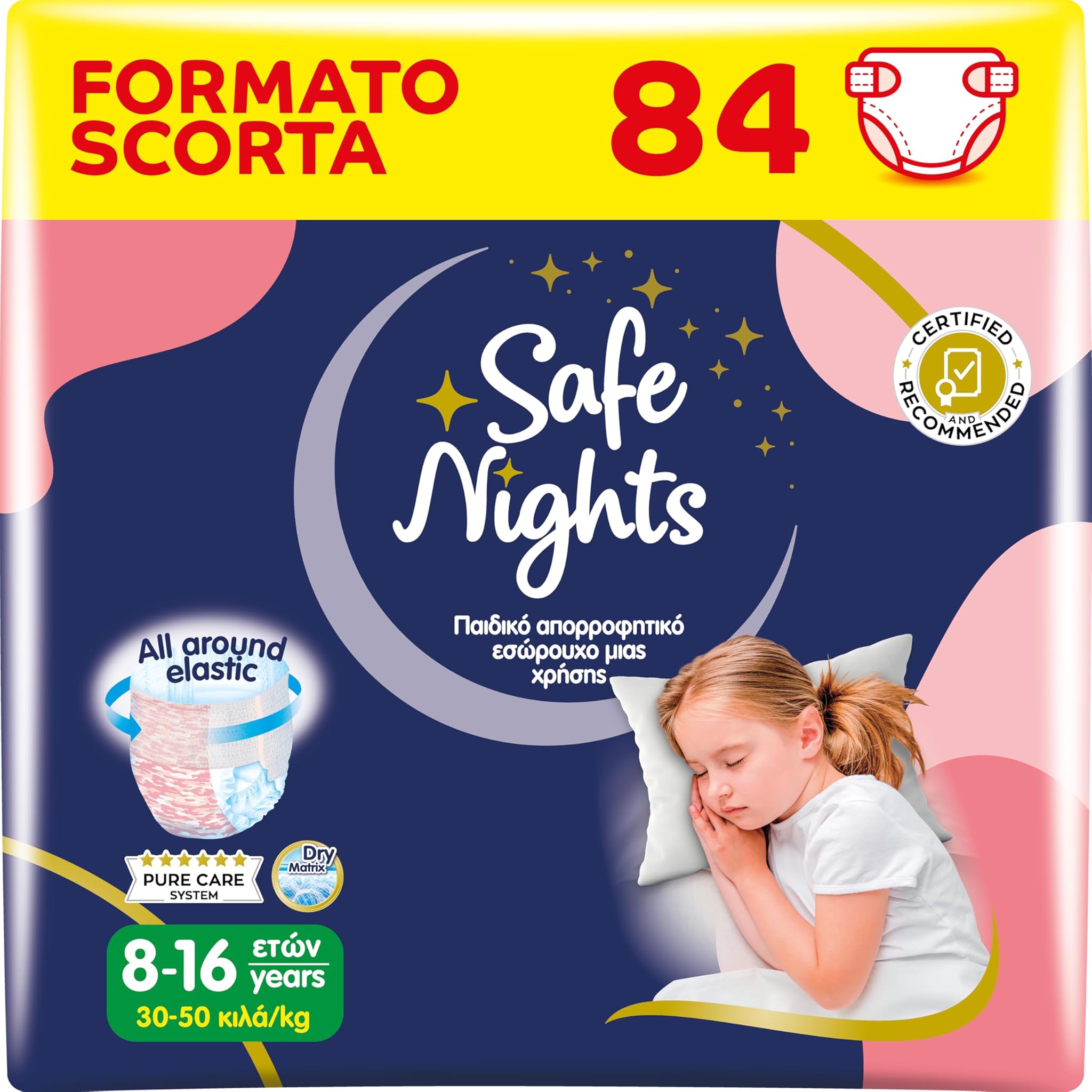 Babylino Safe Nights Girl - Mutandina Assorbente Notte 84 Unità