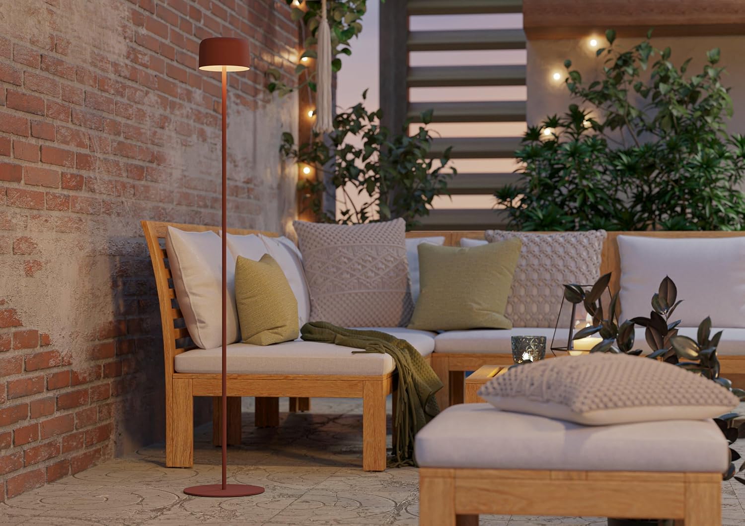 EGLO Lampada a Stelo Solare Roccanova, Rossa - immagine 4