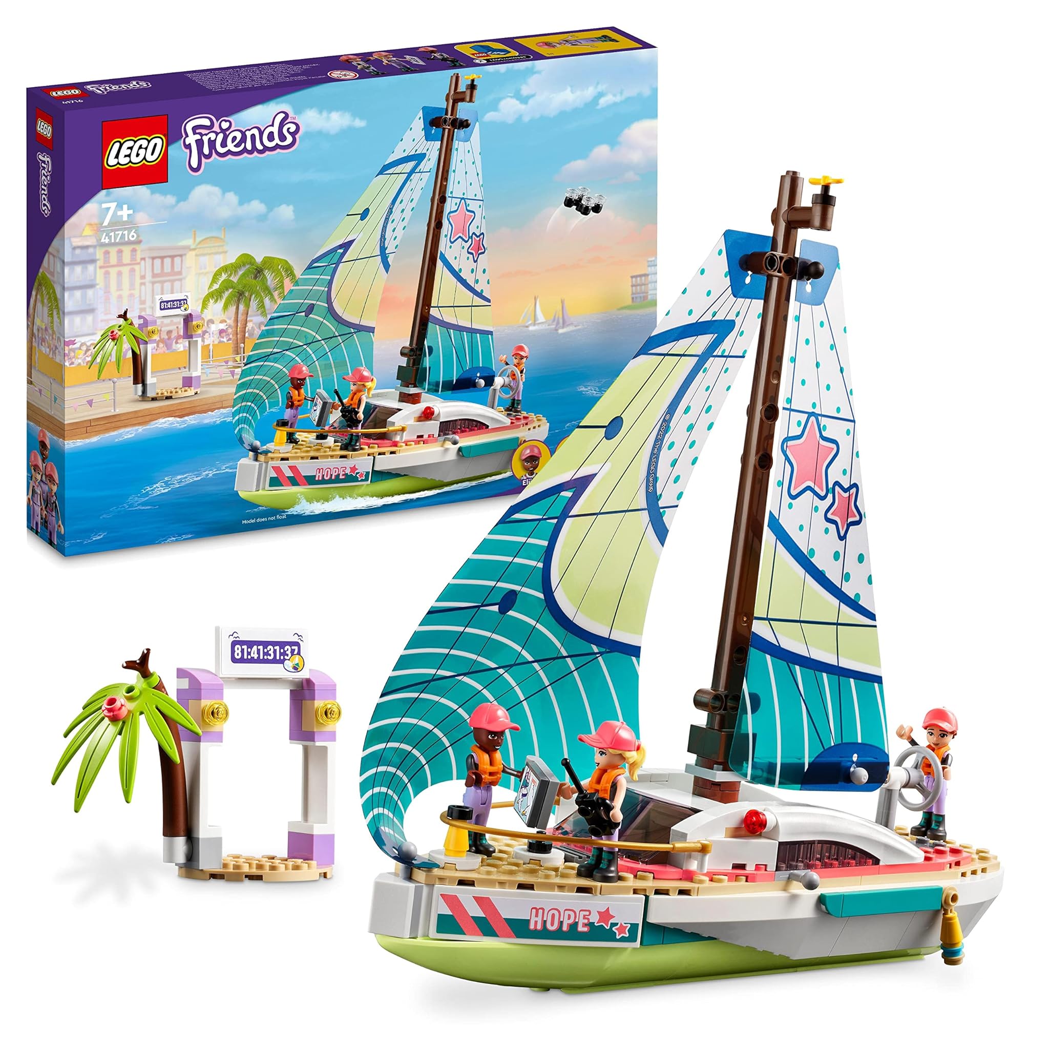 Lego Friends L’Avventura in Barca a Vela di Stephanie 41716