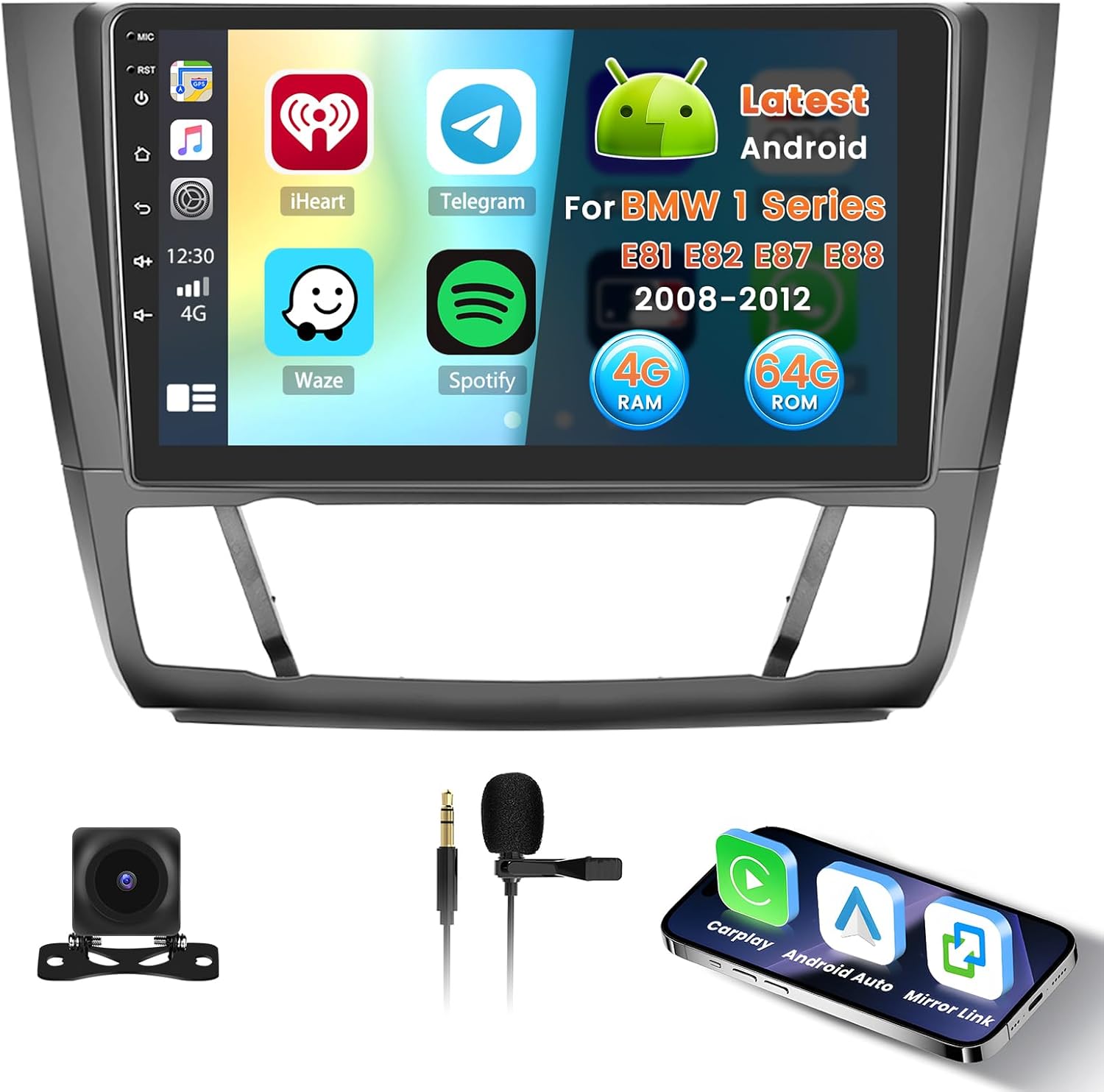 Inefala Stereo Android 15 per BMW 1 Series E81-E88 - immagine 1
