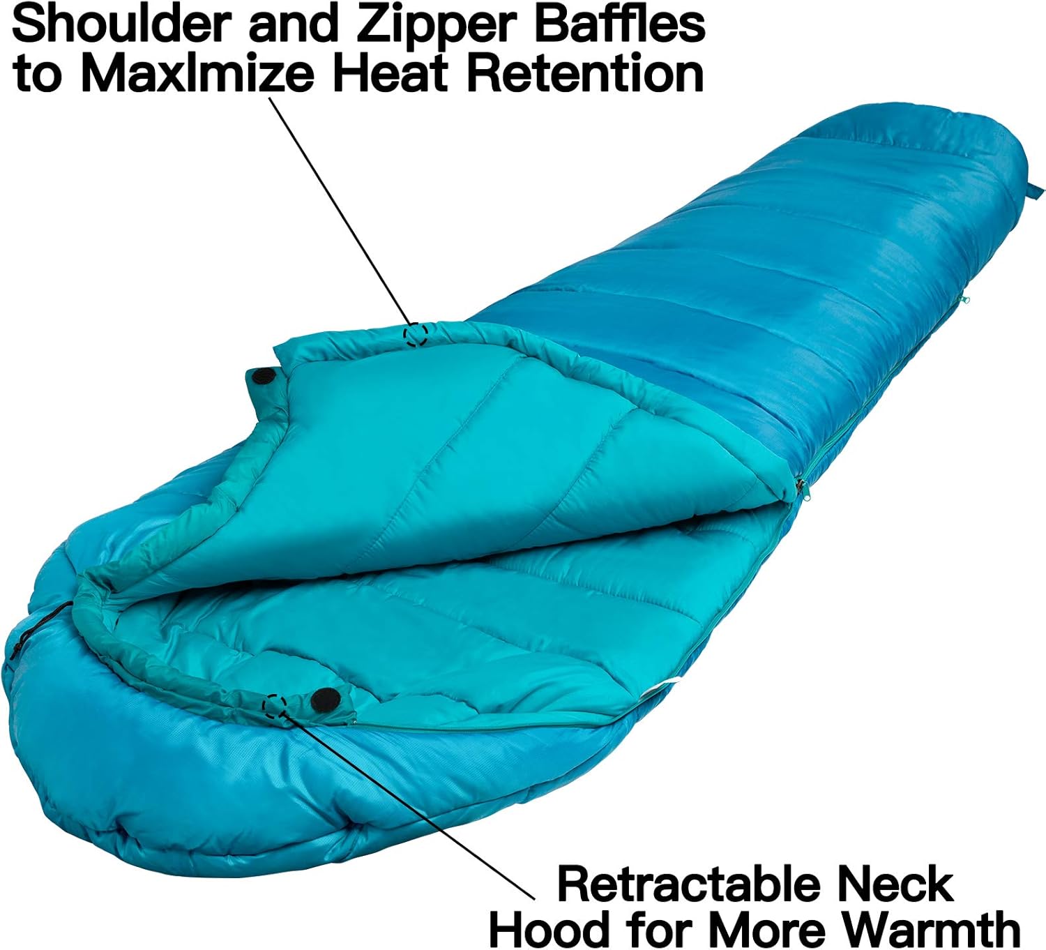 Bessport Sacco a Pelo a Mummia Invernale -9℃ / 0℃ - immagine 3