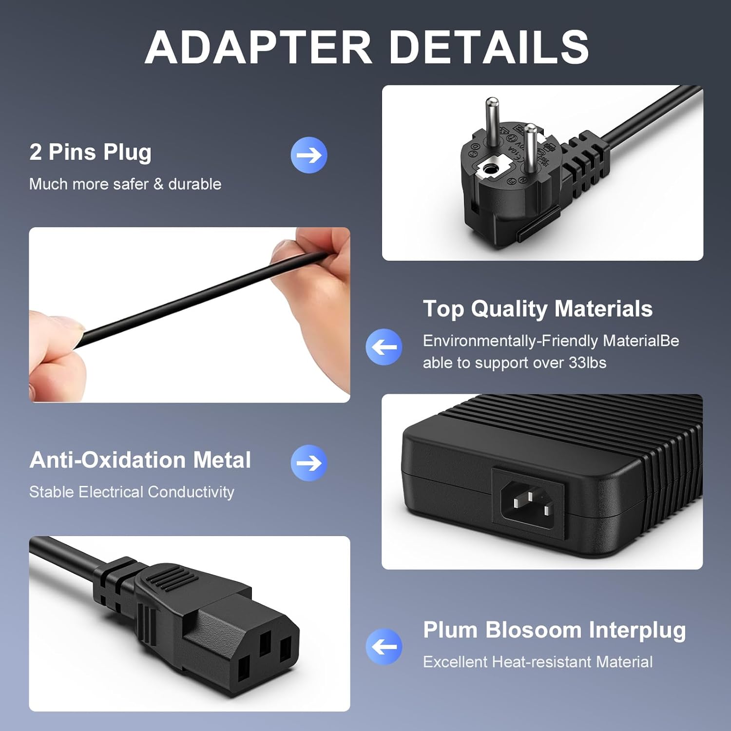 Alimentatore 330W 19.5V 16.9A per DELL Alienware - immagine 5