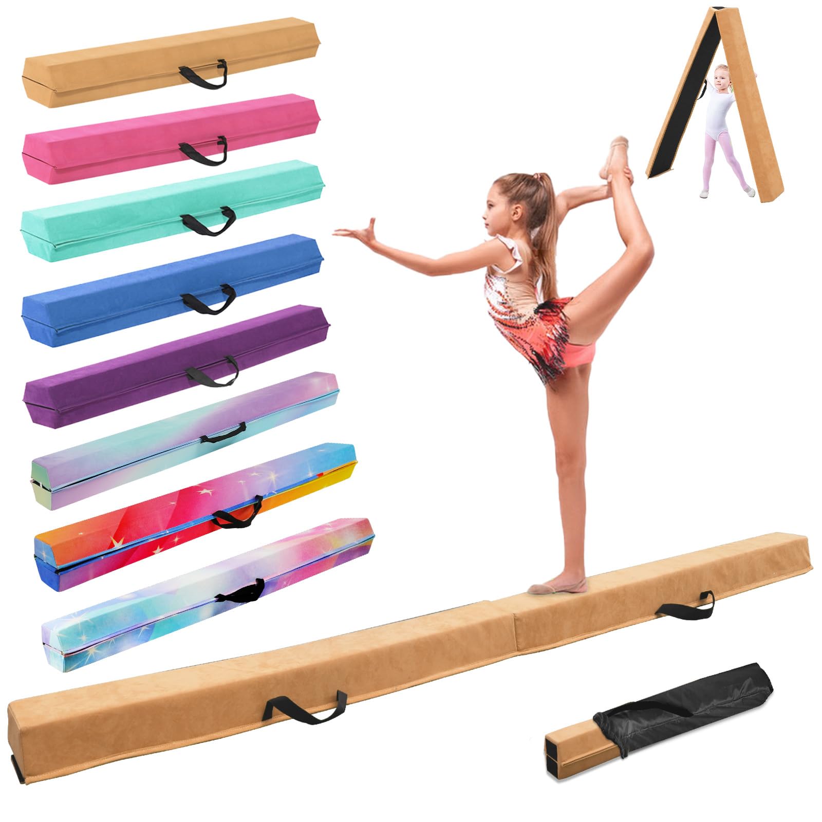 SportBob Trave Ginnastica Artistica Pieghevole 240-300cm