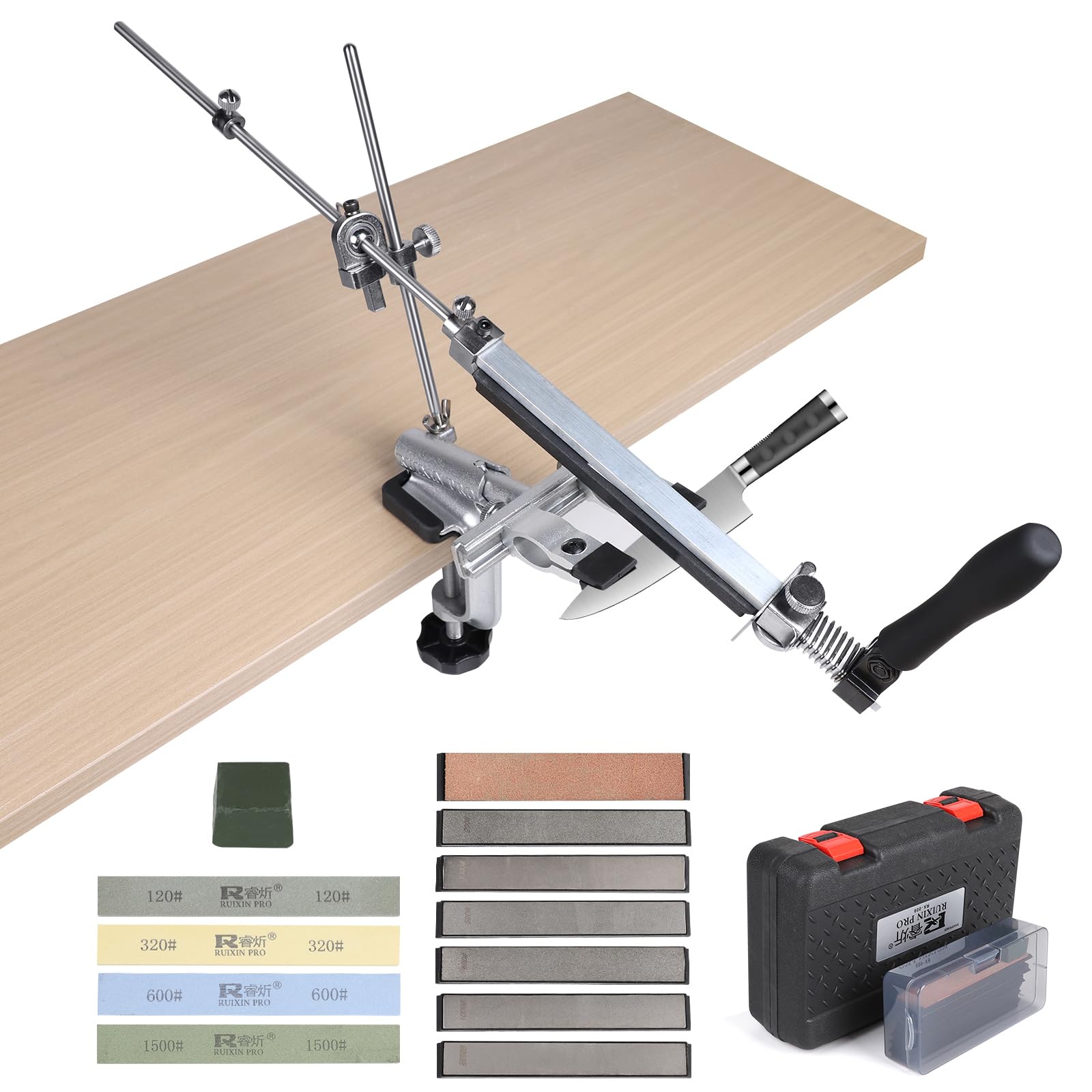 Affilacoltelli Professionale 14x con 4 Pietre e 6 Diamantate