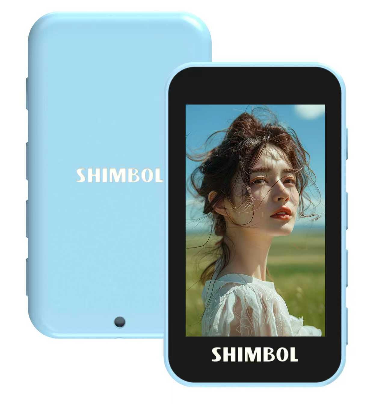 Shimbol CP5 - Mini Monitor Selfie Wireless 2,2", Blu