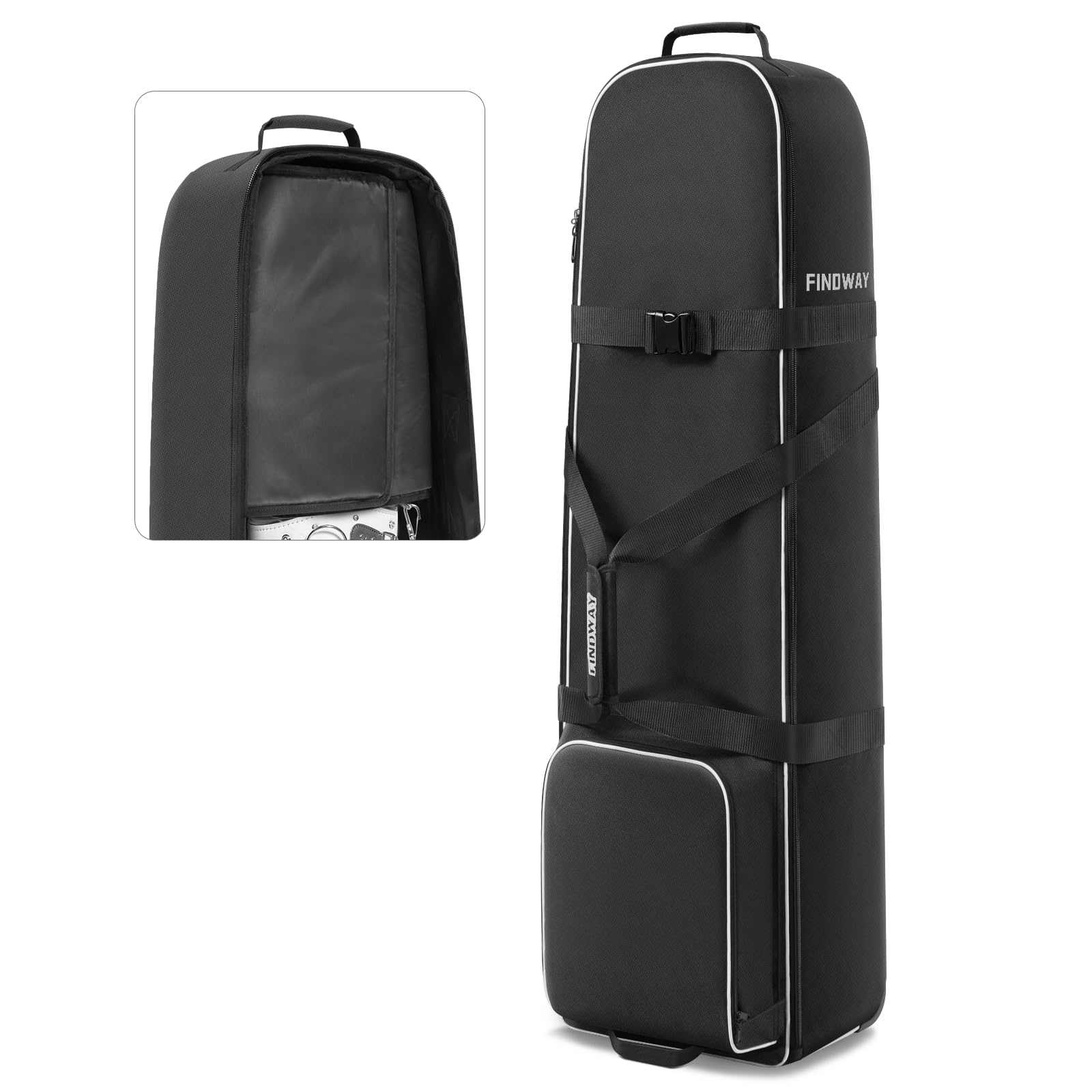 Findway Borsa Viaggio Golf con Ruote, Imbottita