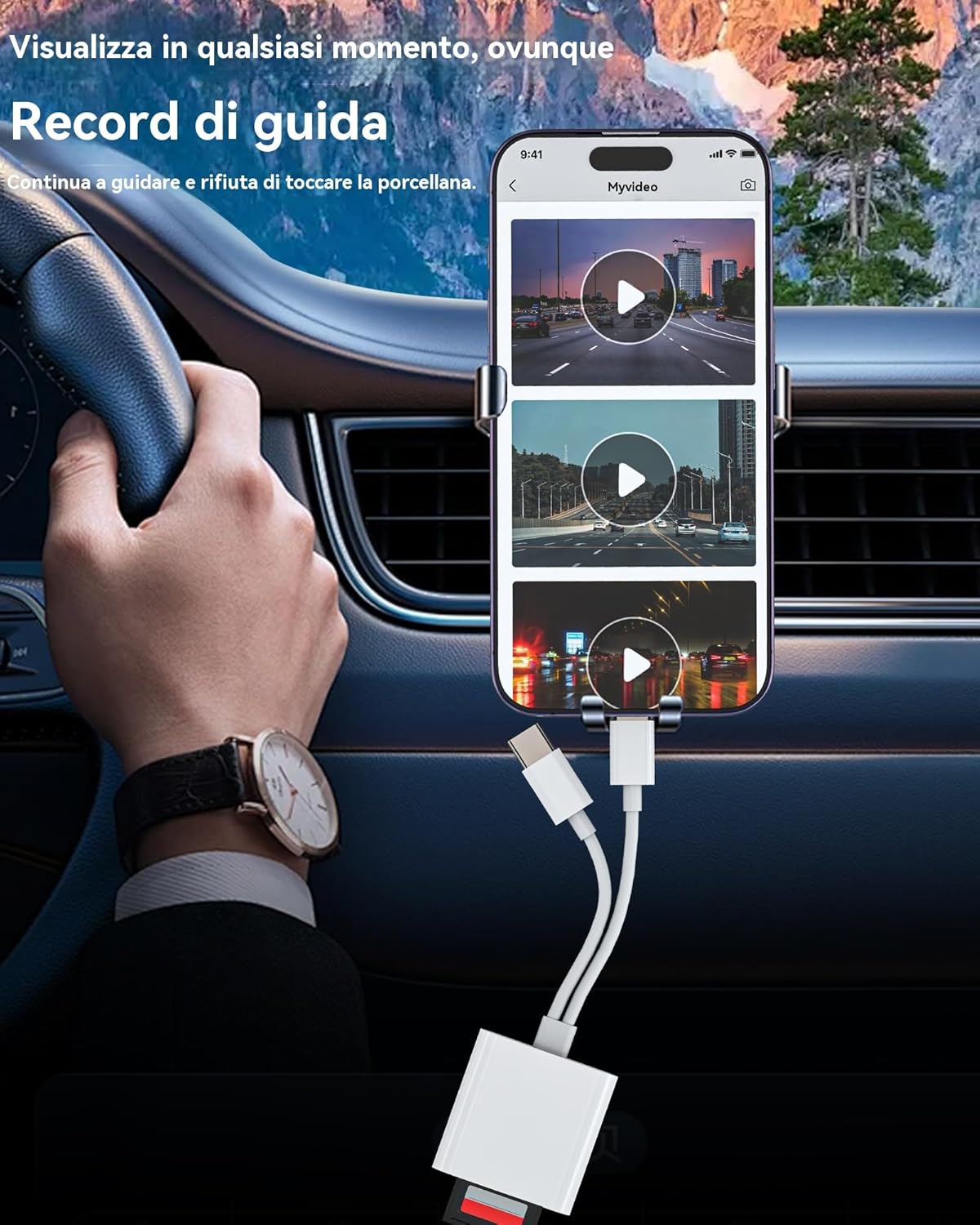 Adattatore USB C e Lightning Lettore Schede SD/Micro SD - immagine 6