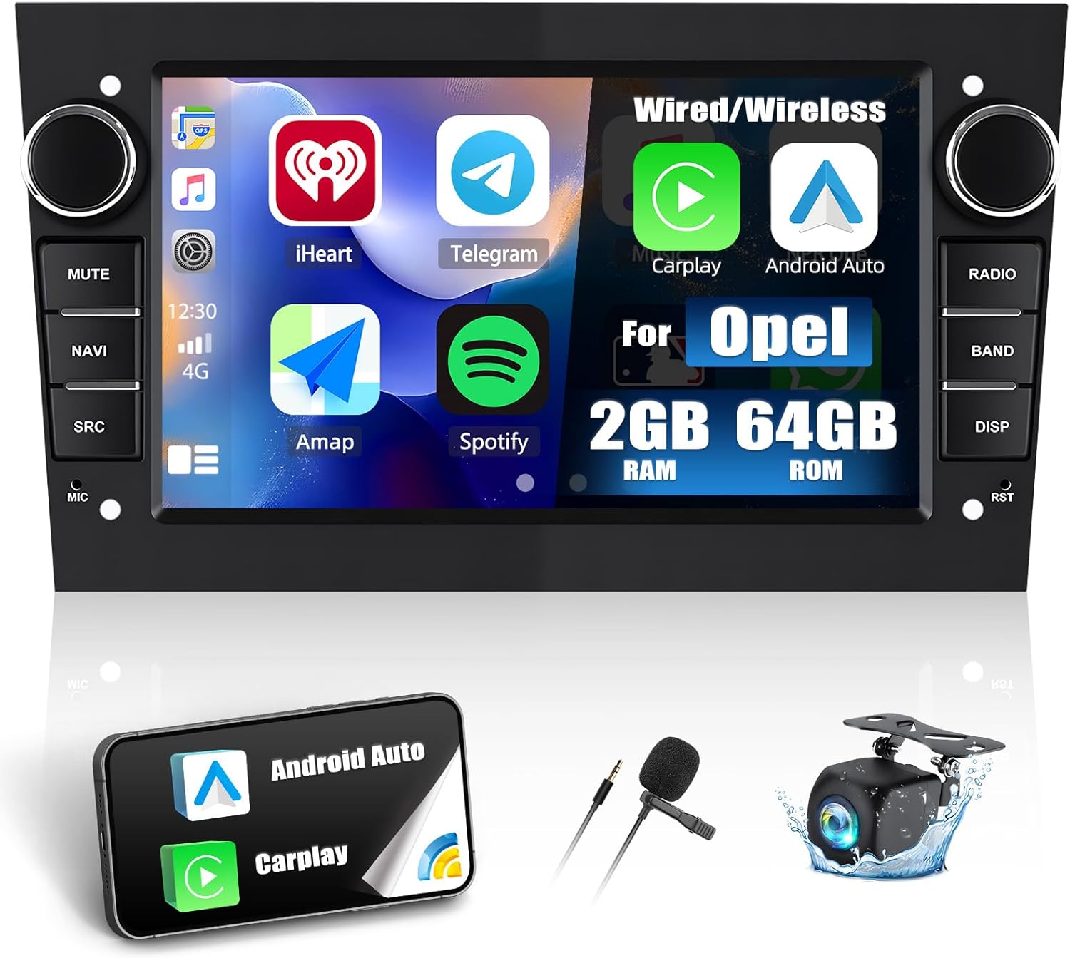 Autoradio Carplay Android 13 per Opel Astra/Antara/Corsa - immagine 1