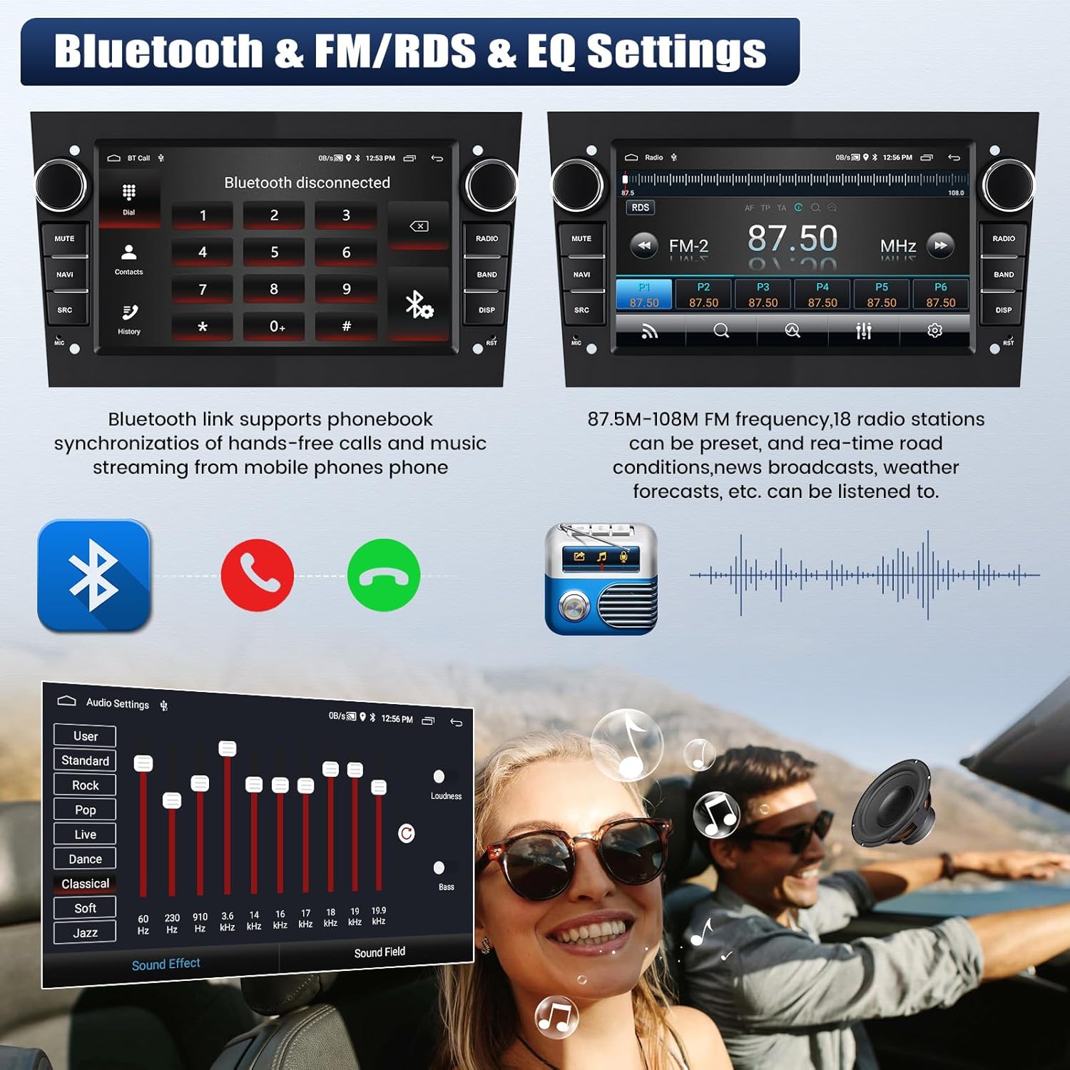 Autoradio Carplay Android 13 per Opel Astra/Antara/Corsa - immagine 5