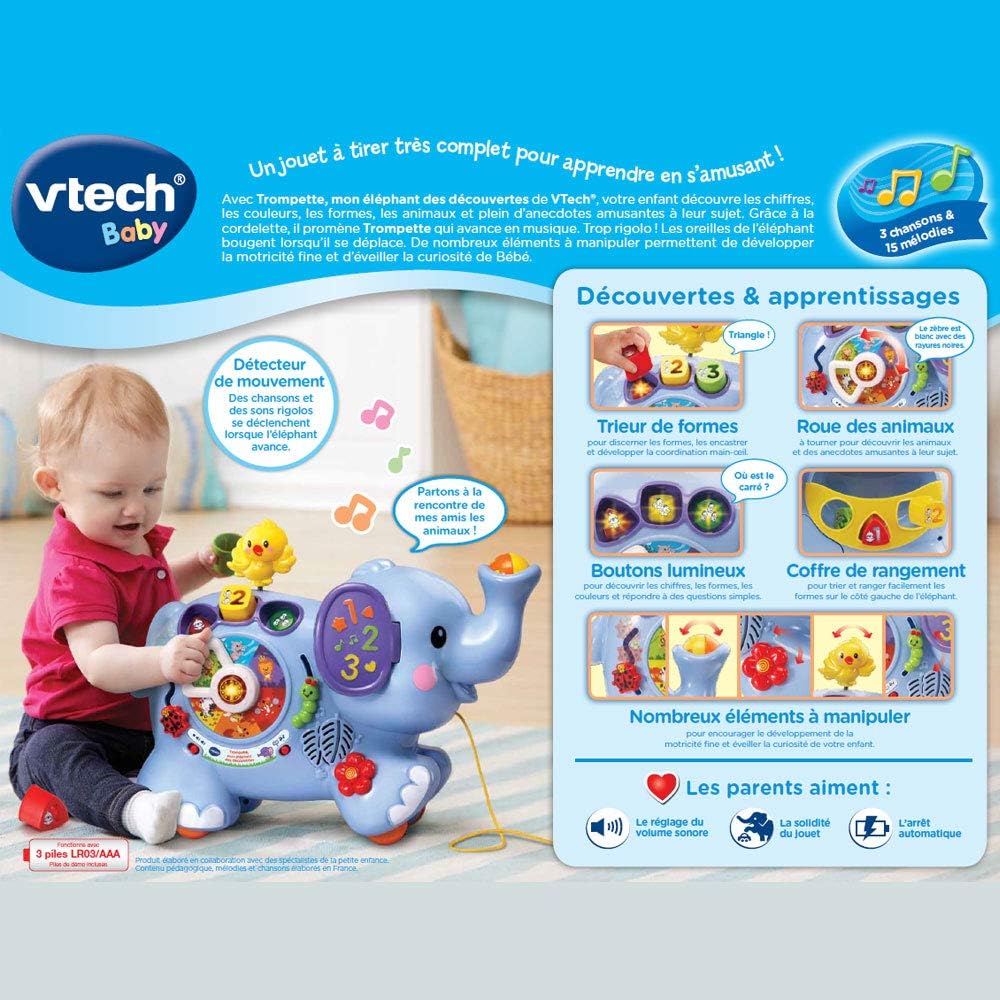 VTech Tromba - Il Mio Elefante Scoperte - immagine 5