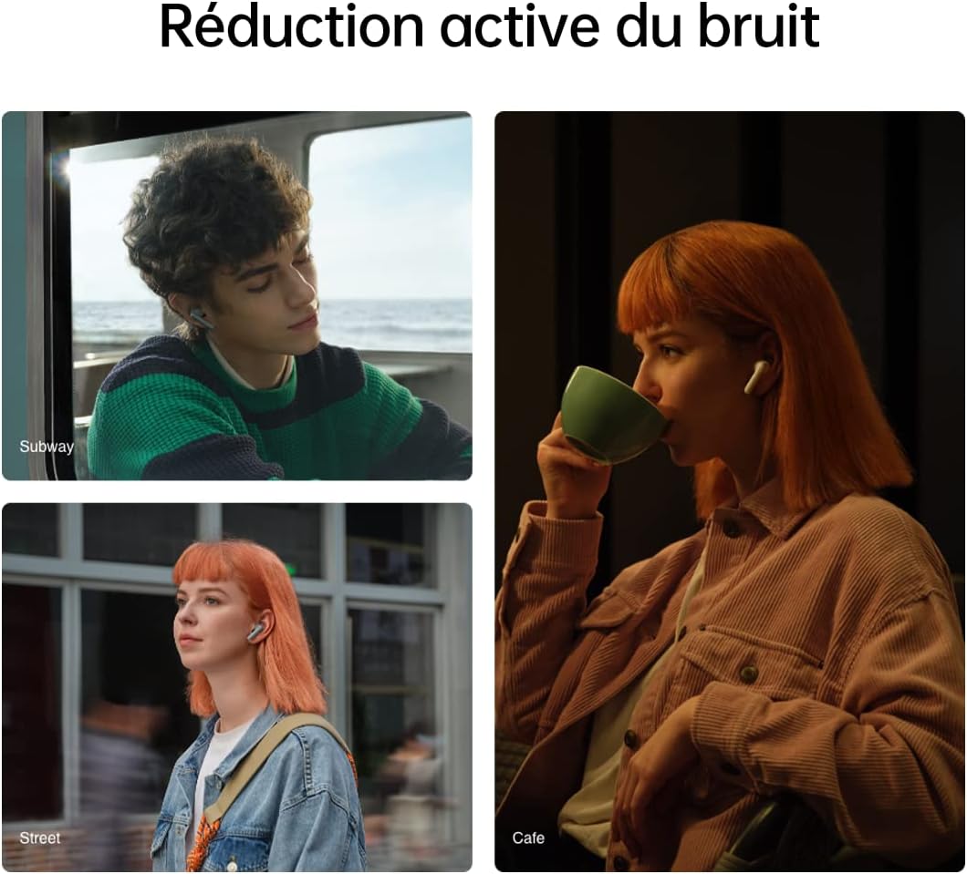 Oppo Enco Air2 Pro - Cuffie Wireless ANC, Bianco - immagine 5