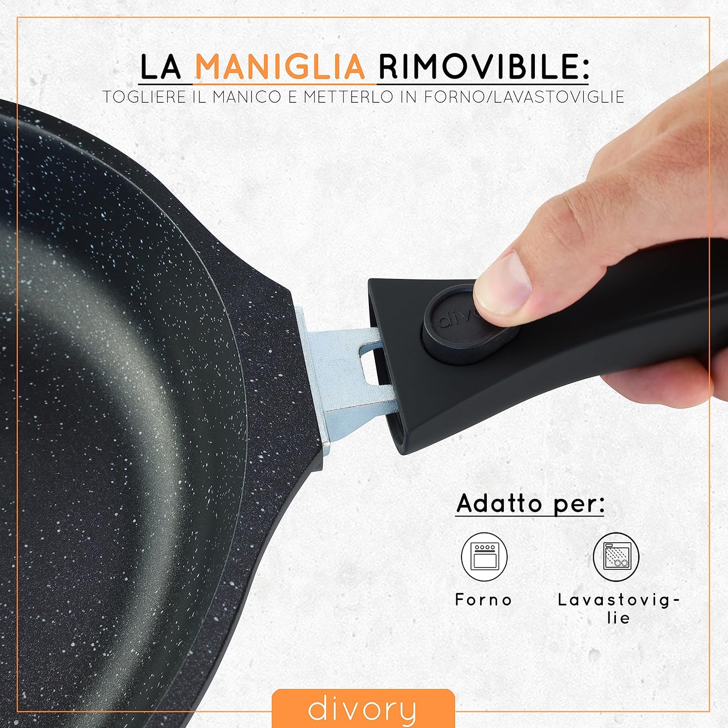 Divory Padella per Crêpes a Induzione 28 cm - immagine 4