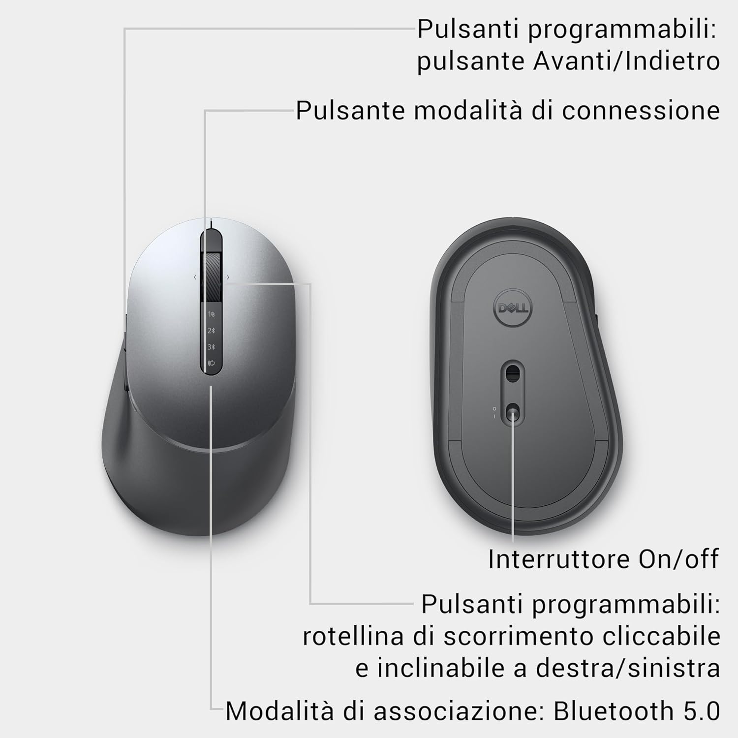 Dell MULTI-DEVICE WIRELESS MOUSE MS5320W SE - immagine 7