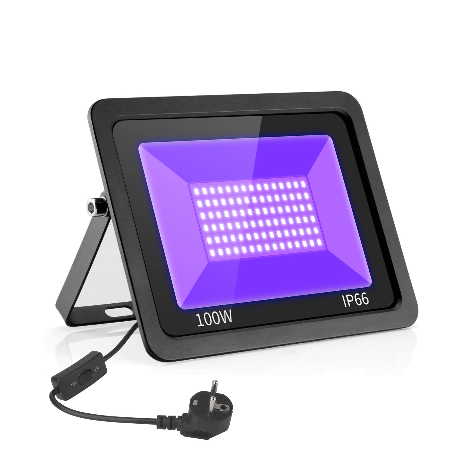 Eleganted Proiettore Luce Nera Blacklight 100W UV