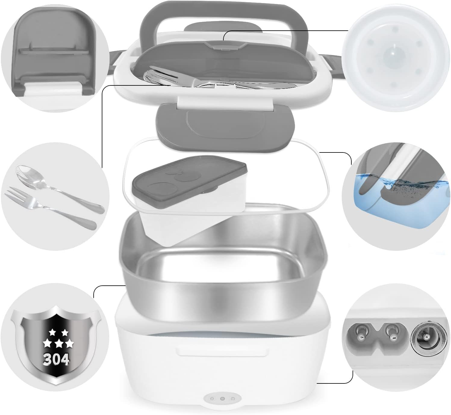 Scaldavivande Elettrico Portatile 1.5L con Borsa Termica - immagine 3