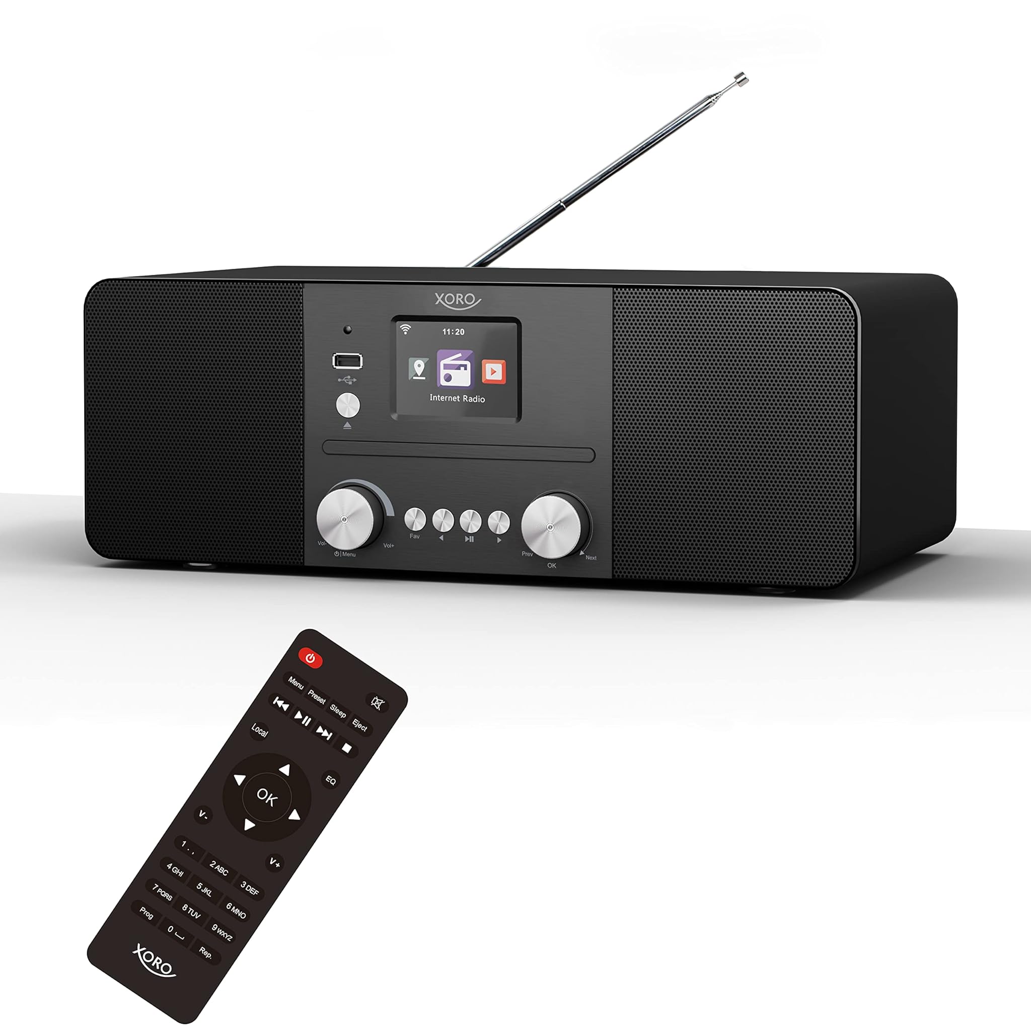 Xoro HMT 620 - Radio Internet Stereo All-in-One, Nero