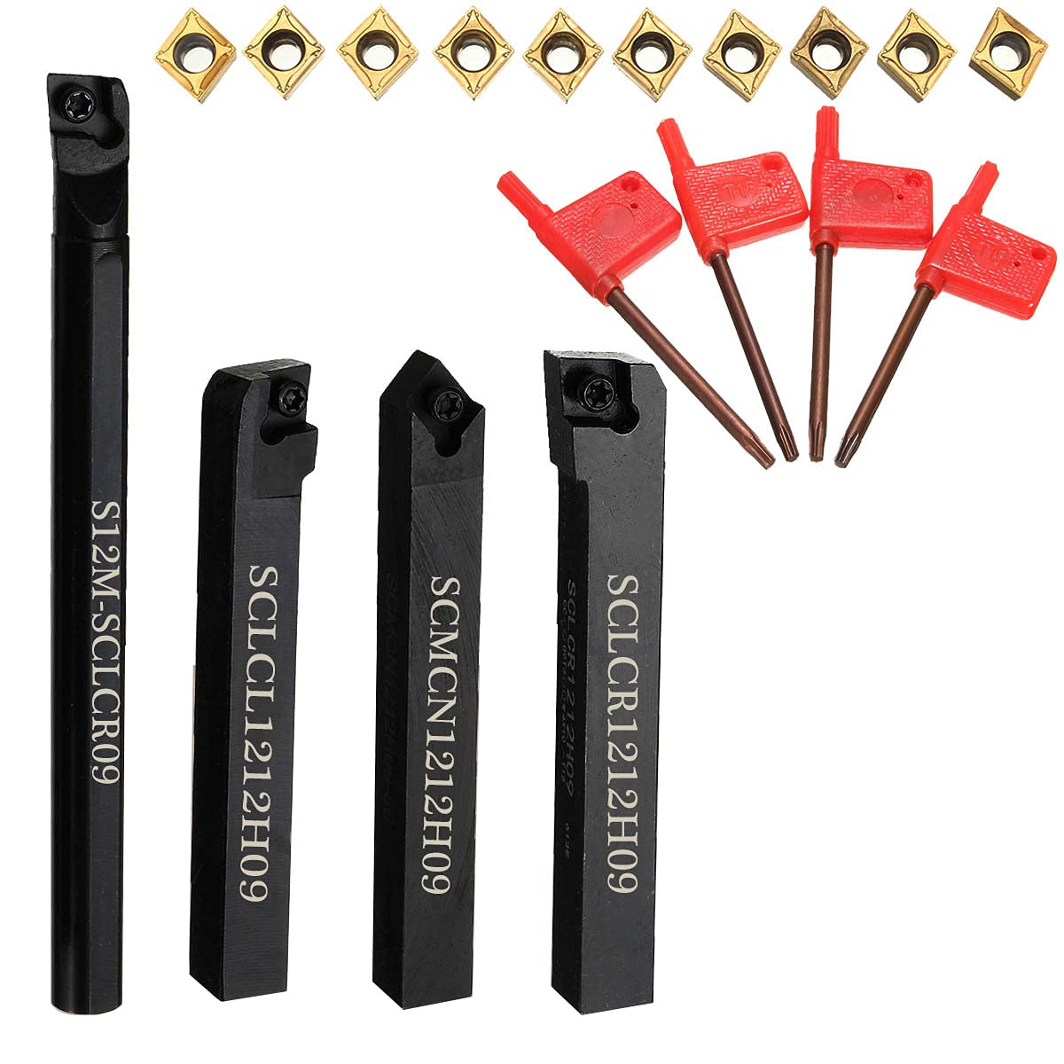 Maizoon S12M-SCLCR09 - Set Utensili per Tornitura