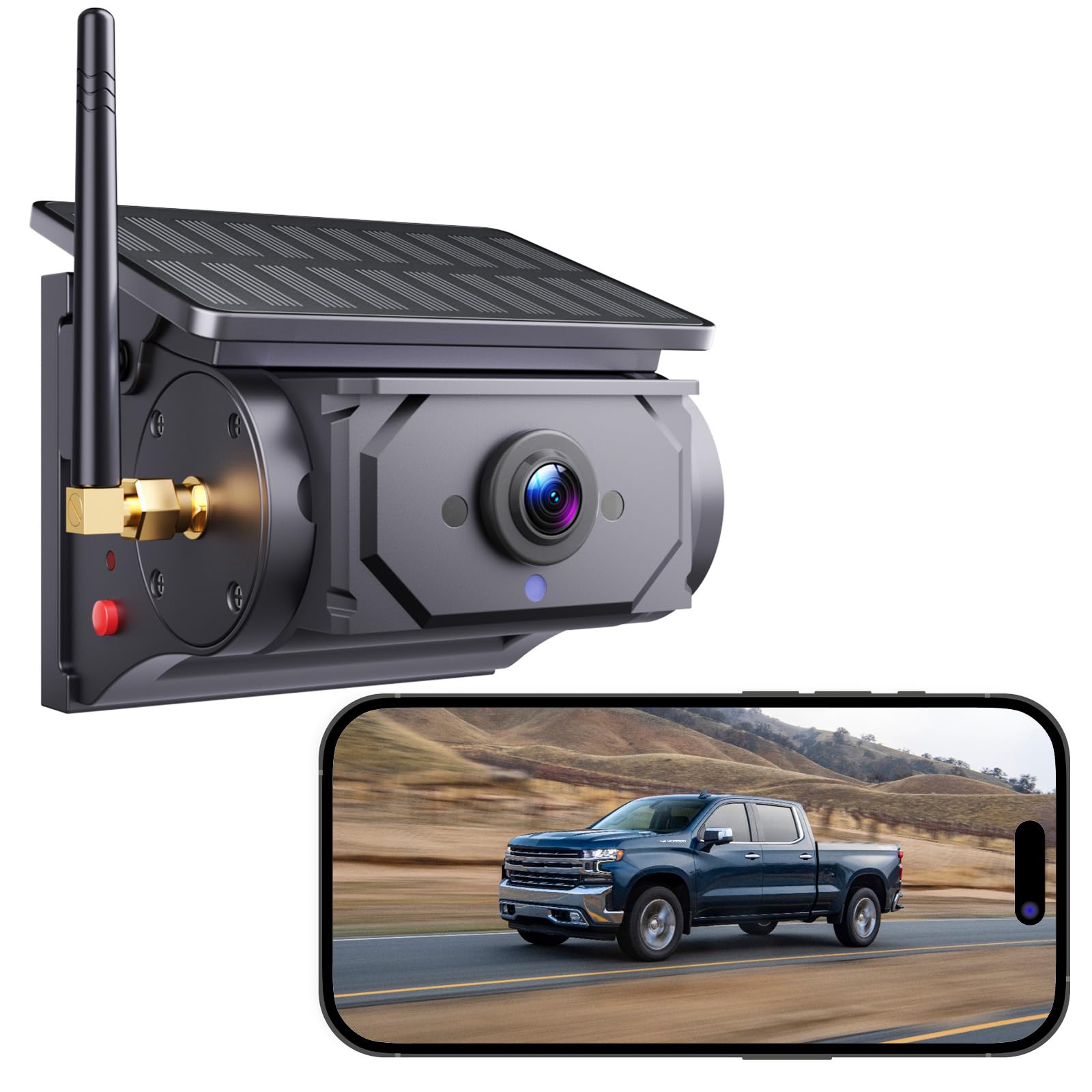 Retrocamera Auto Wireless Solare 9600mAh 1080P