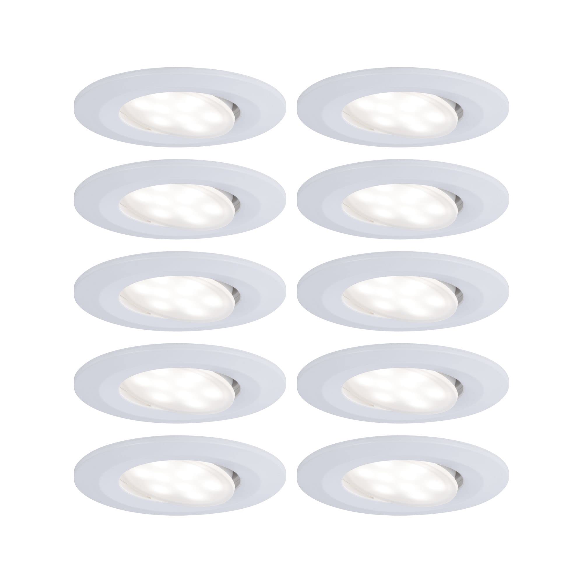 Paulmann Calla-Faretto Incasso LED Rotondo Set 10x 6W