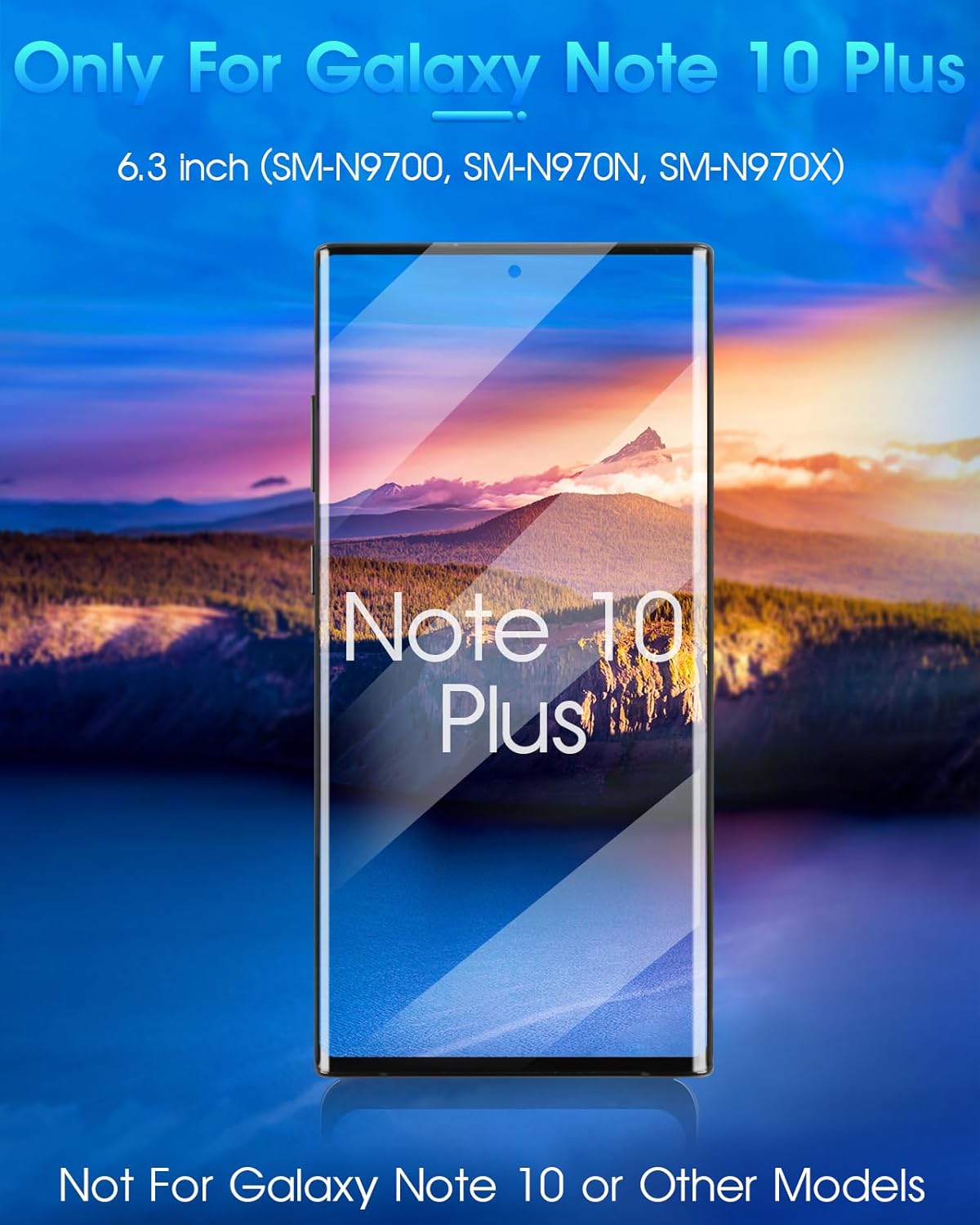 OLED per Samsung Note 10 Plus (6.8"), Nero con Cornice - immagine 2