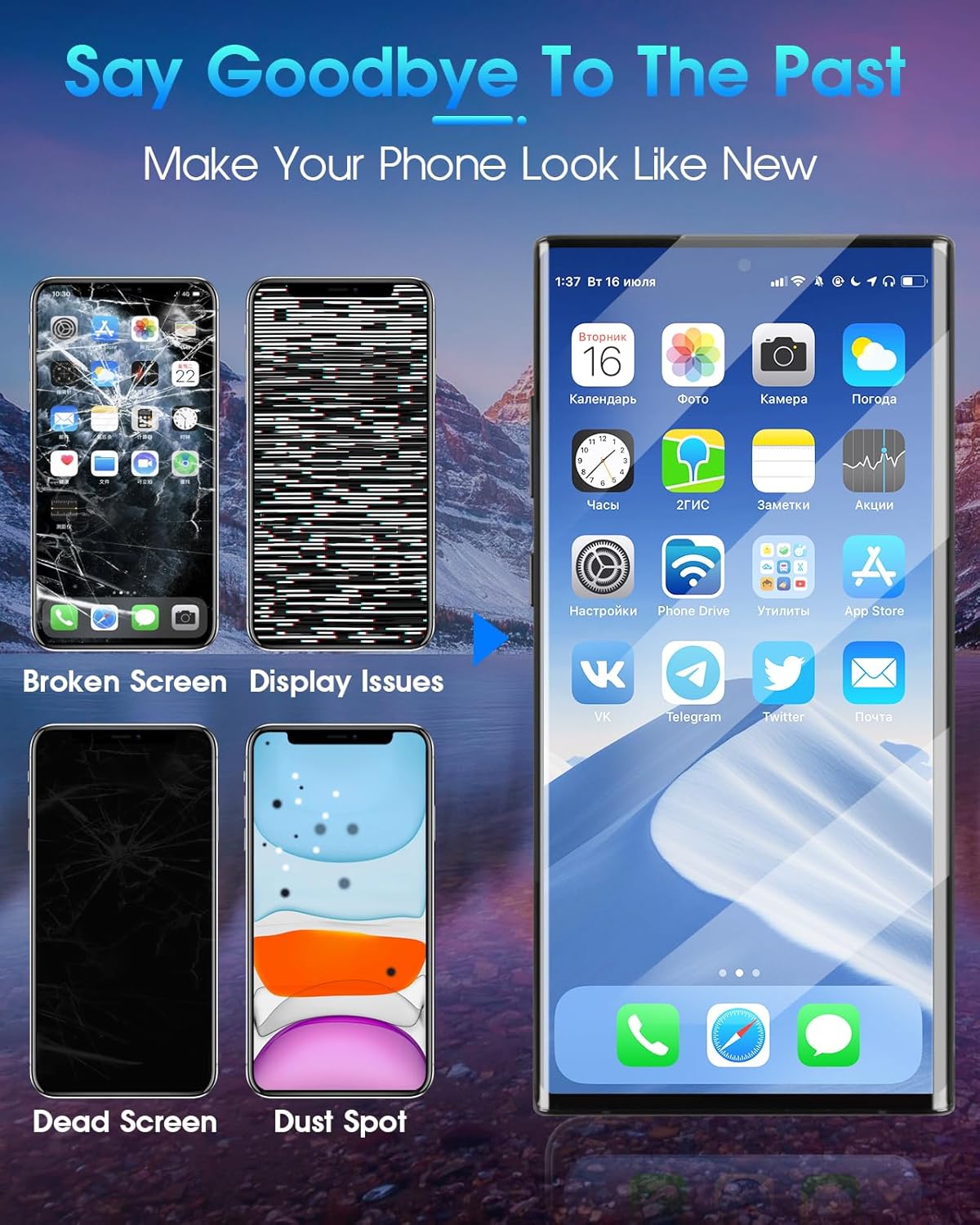 OLED per Samsung Note 10 Plus (6.8"), Nero con Cornice - immagine 5