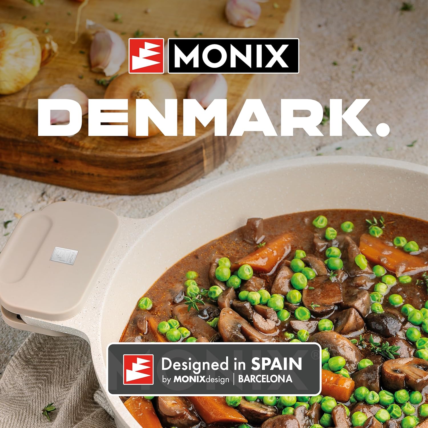 Monix Denmark - Batteria Cucina 10 Pezzi, Alluminio - immagine 7