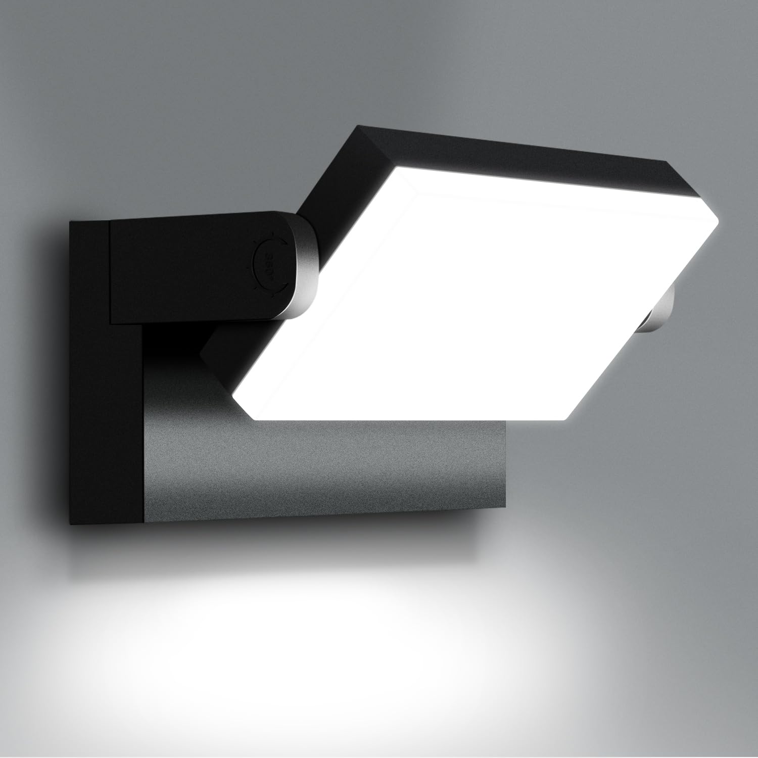 Ledmo Applique da Parete Esterno/Interno 60W, Nera