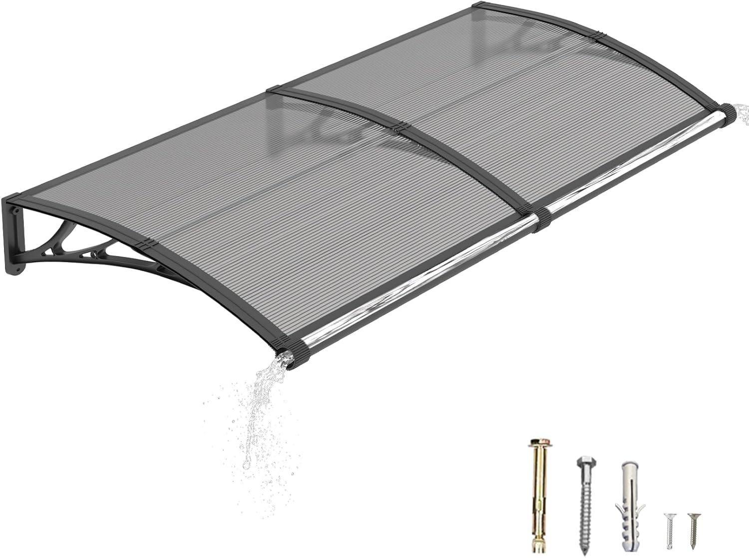 Pensilina da Esterno 80x150 cm in Policarbonato - immagine 1