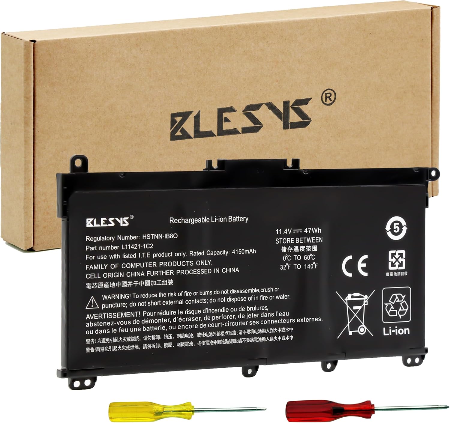 Blesys Batteria per HP Laptop 15-dw Series - immagine 1
