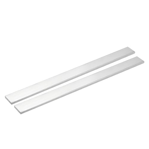 QUARKZMAN 2pz Barra Alluminio Piatta Quadrata, 5 x 25 x 305mm Piastra Piana in Alluminio 6061 Piastra Piana Asta Barra Piatta Nuovo Materiale Acciaieria Solido T6511 per Edifici Industriali