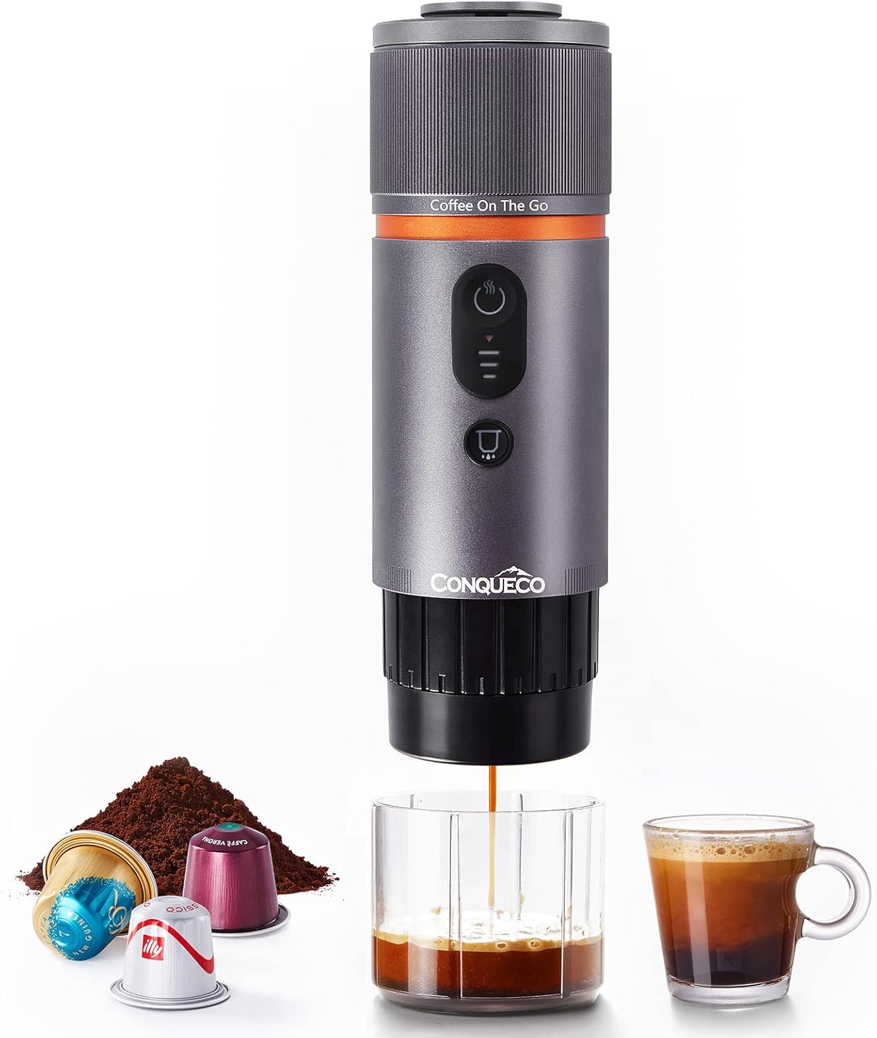 Conqueco Macchina Caffè Espresso Portatile con Batteria - immagine 1