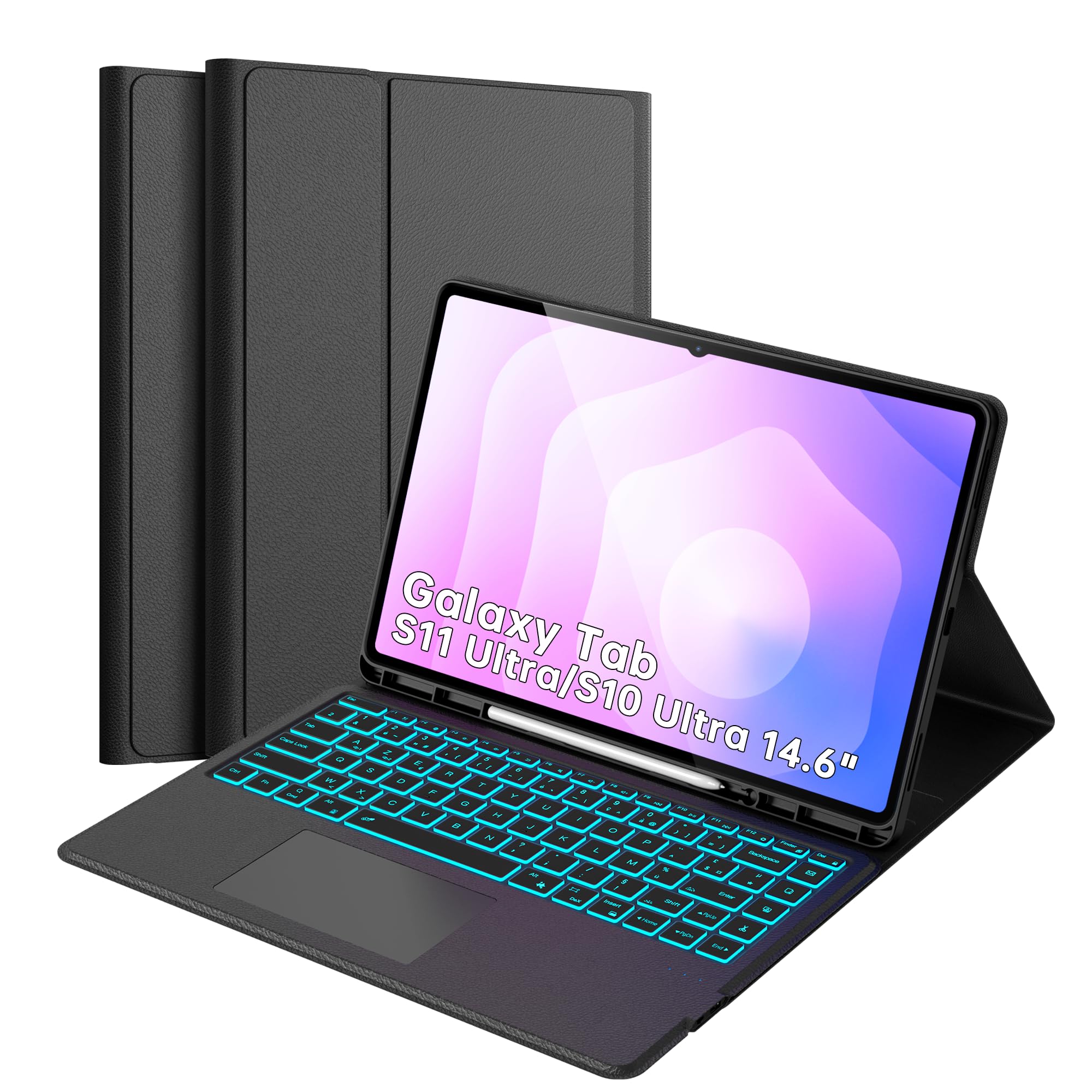 Cover con tastiera AZERTY per Samsung Galaxy Tab S11 Ultra 14.6"