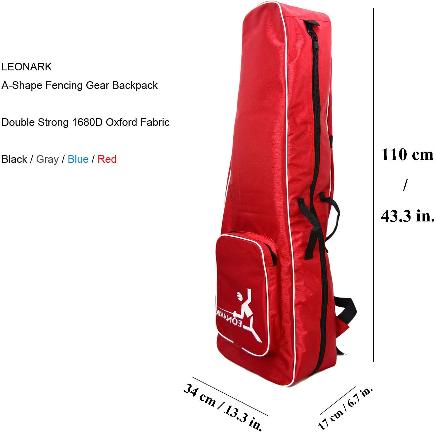 Leonark Borsa Ruota con Barra di Traino per Spada e Lamina - immagine 2